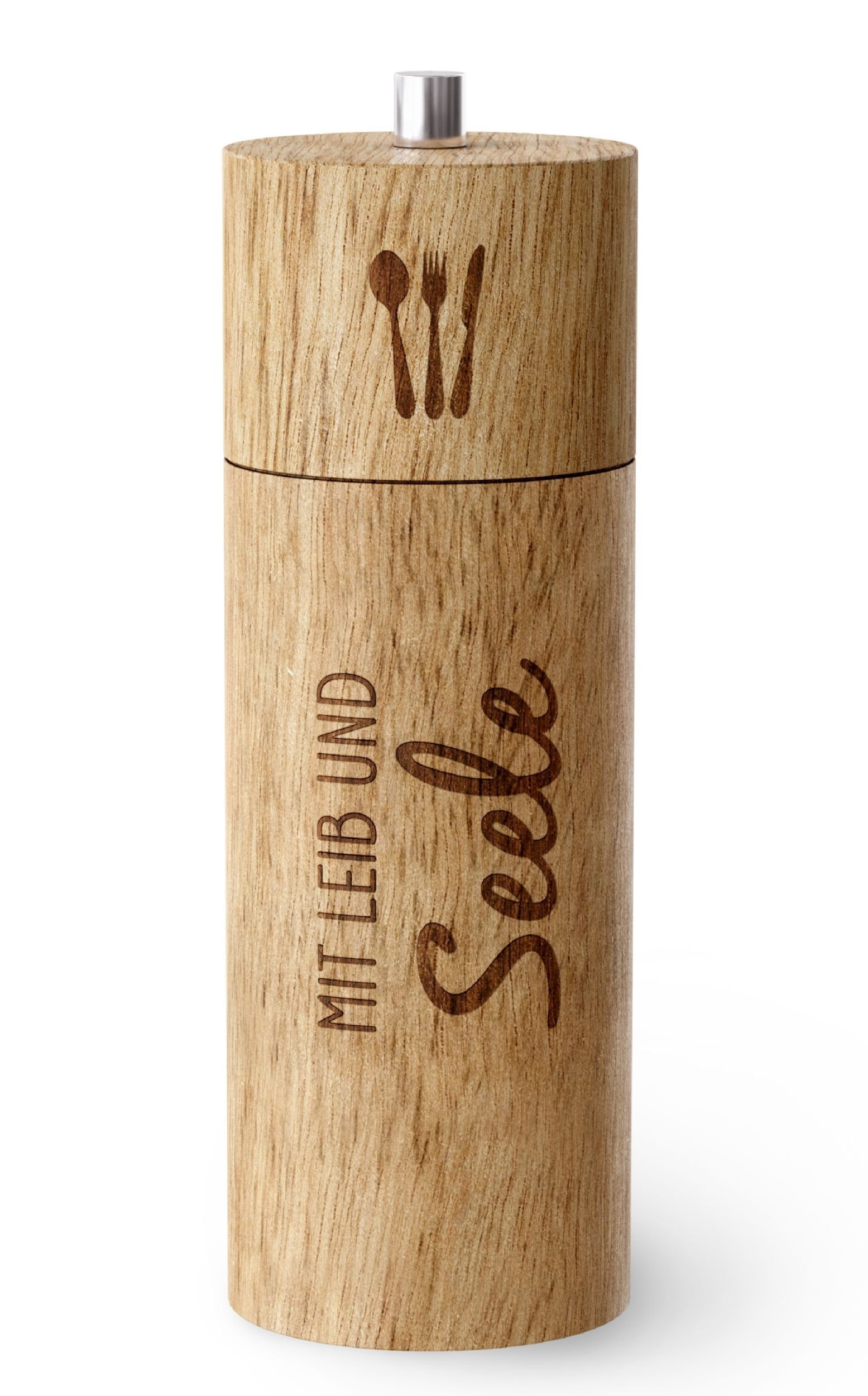 La Vida Salz-/Pfeffermühle Pfeffermühle Gewürzmühle Holz mit Motiv Auswahl La Vida Art: Mit Leib