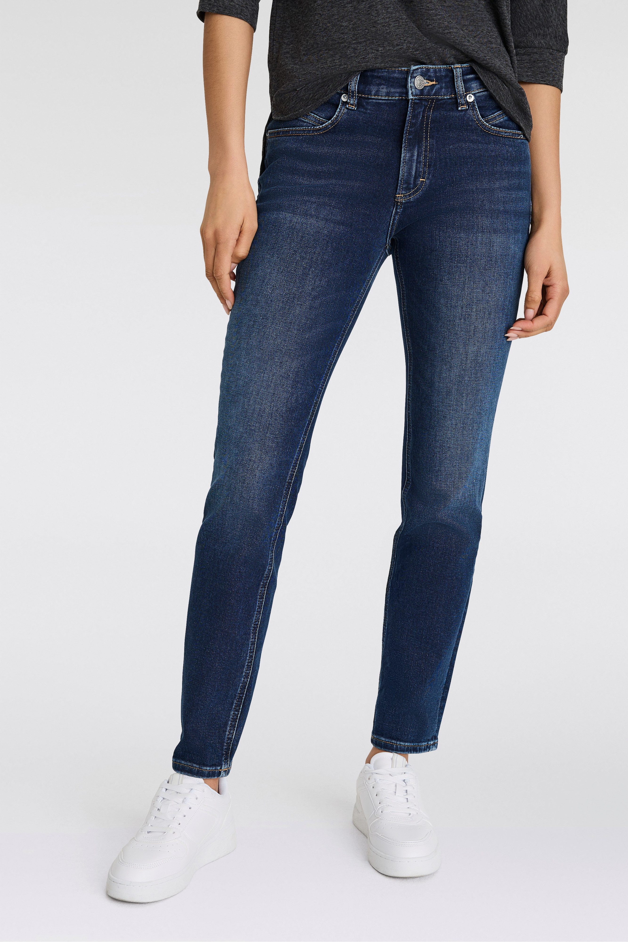BOSS ORANGE Slim-fit-Jeans Jackie Mid Rise, Mid Waist Premium Damenmode (BOSS ORANGE DENIM) Mid Waist