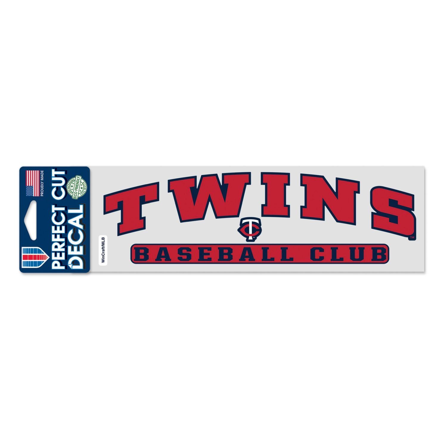 WinCraft Wanddekoobjekt MLB Perfect Cut Aufkleber 8x25cm Minnesota Twins