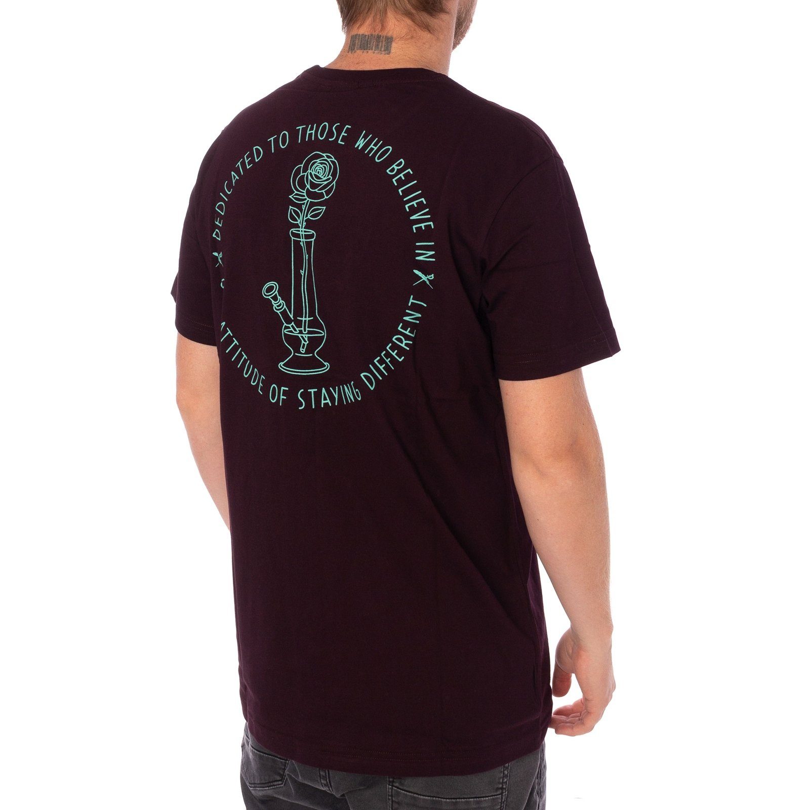 aubergine iriedaily Tee Iriedaily T-Shirt Rosebong T-Shirt