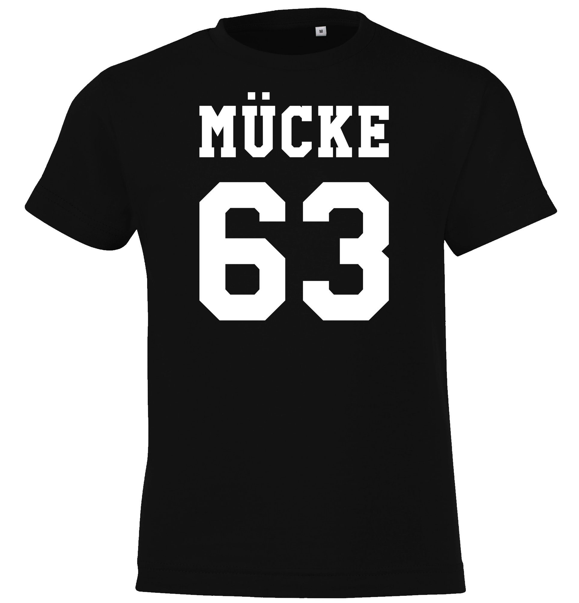 Youth Designz T-Shirt Mücke63 Kinder T-Shirt mit Trendigem Frontprint Schwarz | T-Shirts