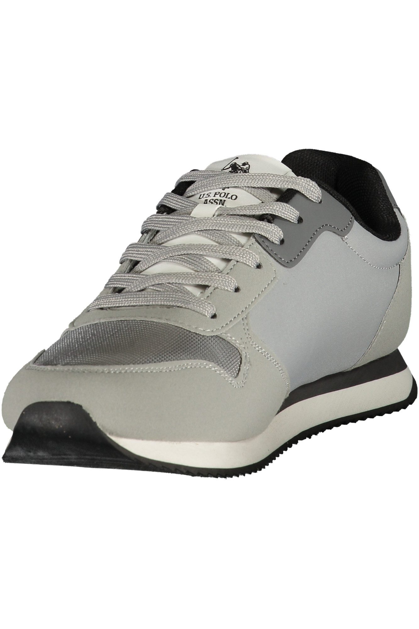 U.S. Polo Sneaker Herren Sportschuh grau mit Schnürsenkeln und