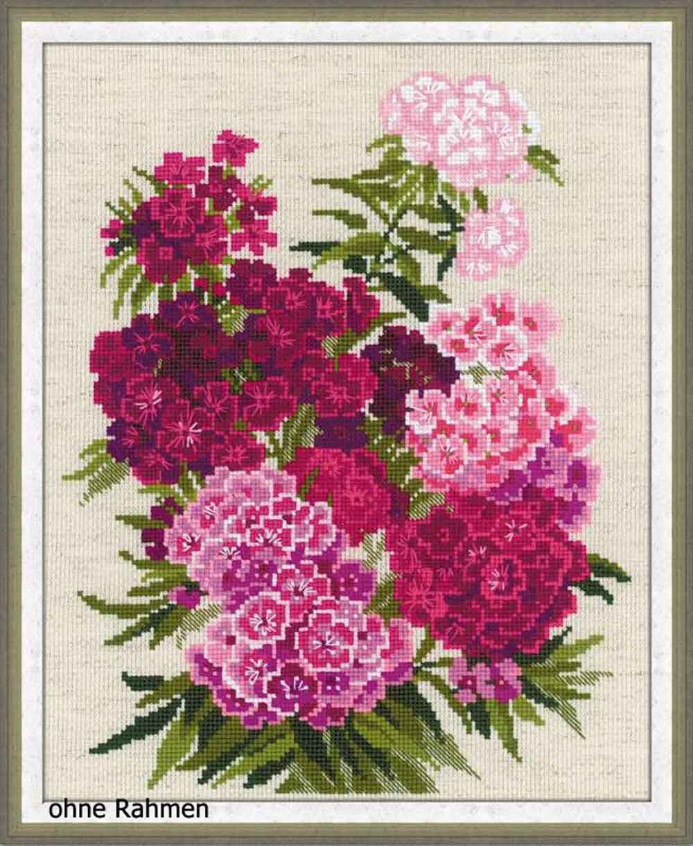 Riolis Kreativset Riolis Stickbildset Kreuzstich "Morgenröschen", Zählmuster, (embroidery kit by Marussia)