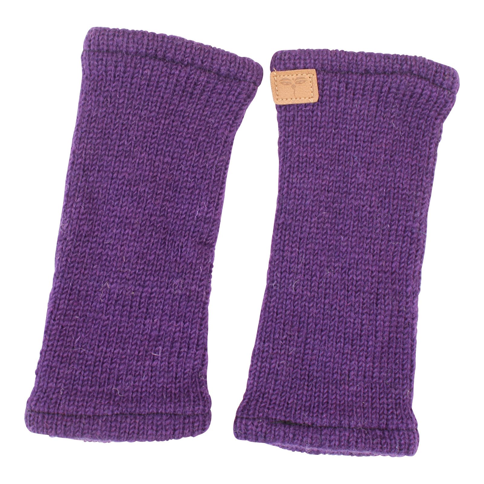 BUDDHA arts&more Armstulpen Pulswärmer Stulpen mit Daumenschlitz Handarbeit aus Nepal Handwärmer