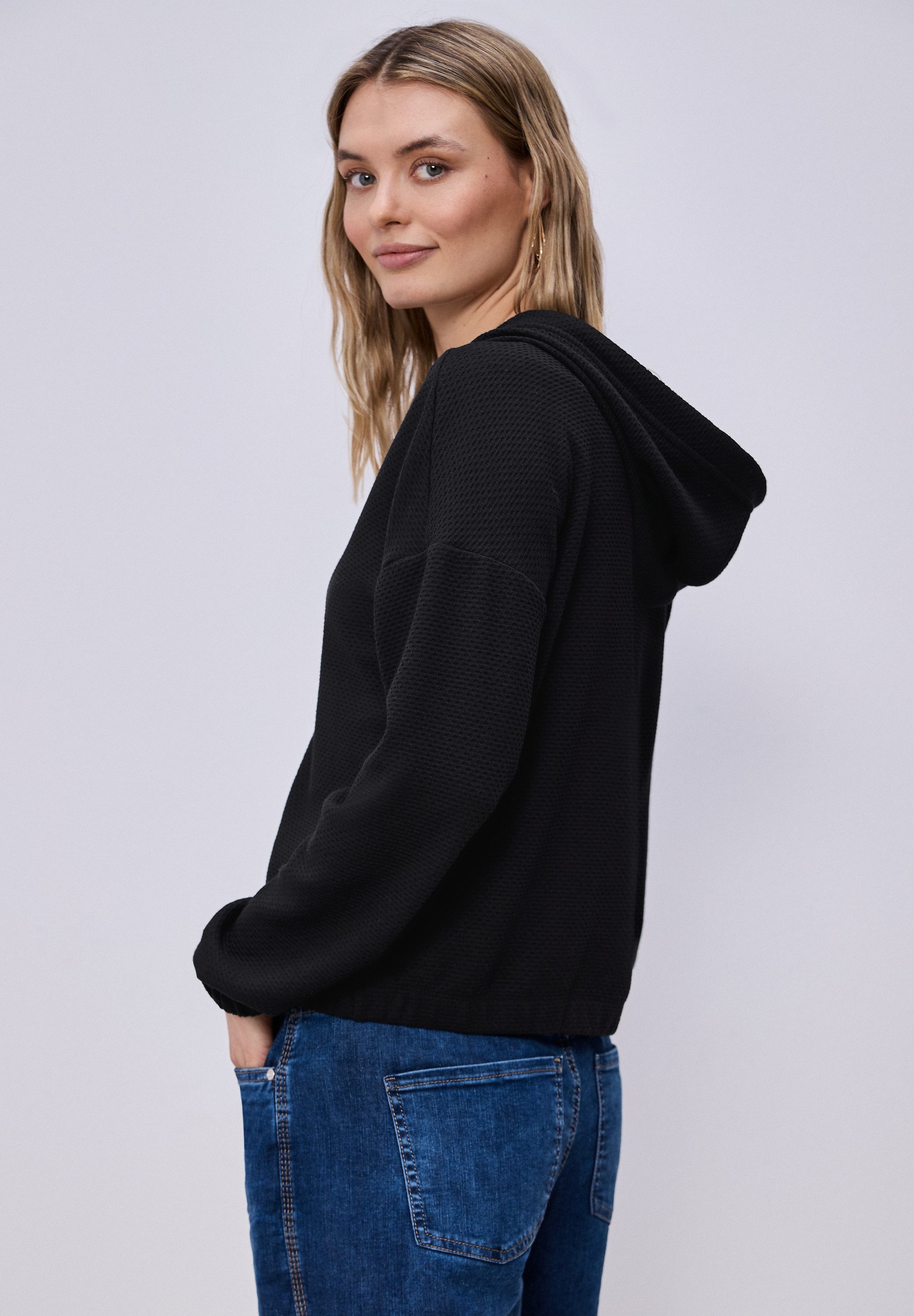 STREET ONE Sweatjacke mit Kapuze