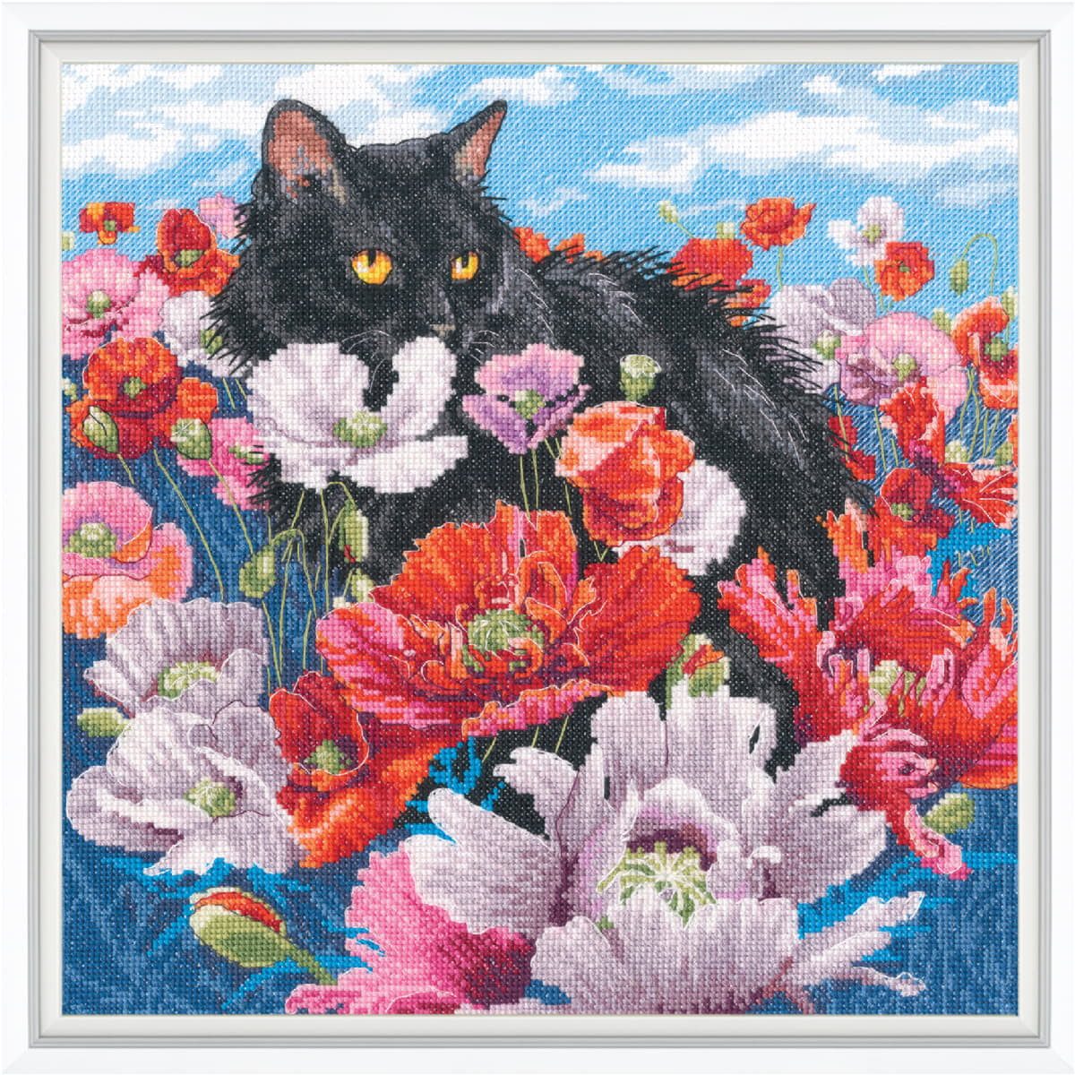 RTO Kreativset RTO Kreuzstich Stickpackung "Schöner Sommer!", Zählmuster, 30x30cm..., (embroidery kit by Marussia)