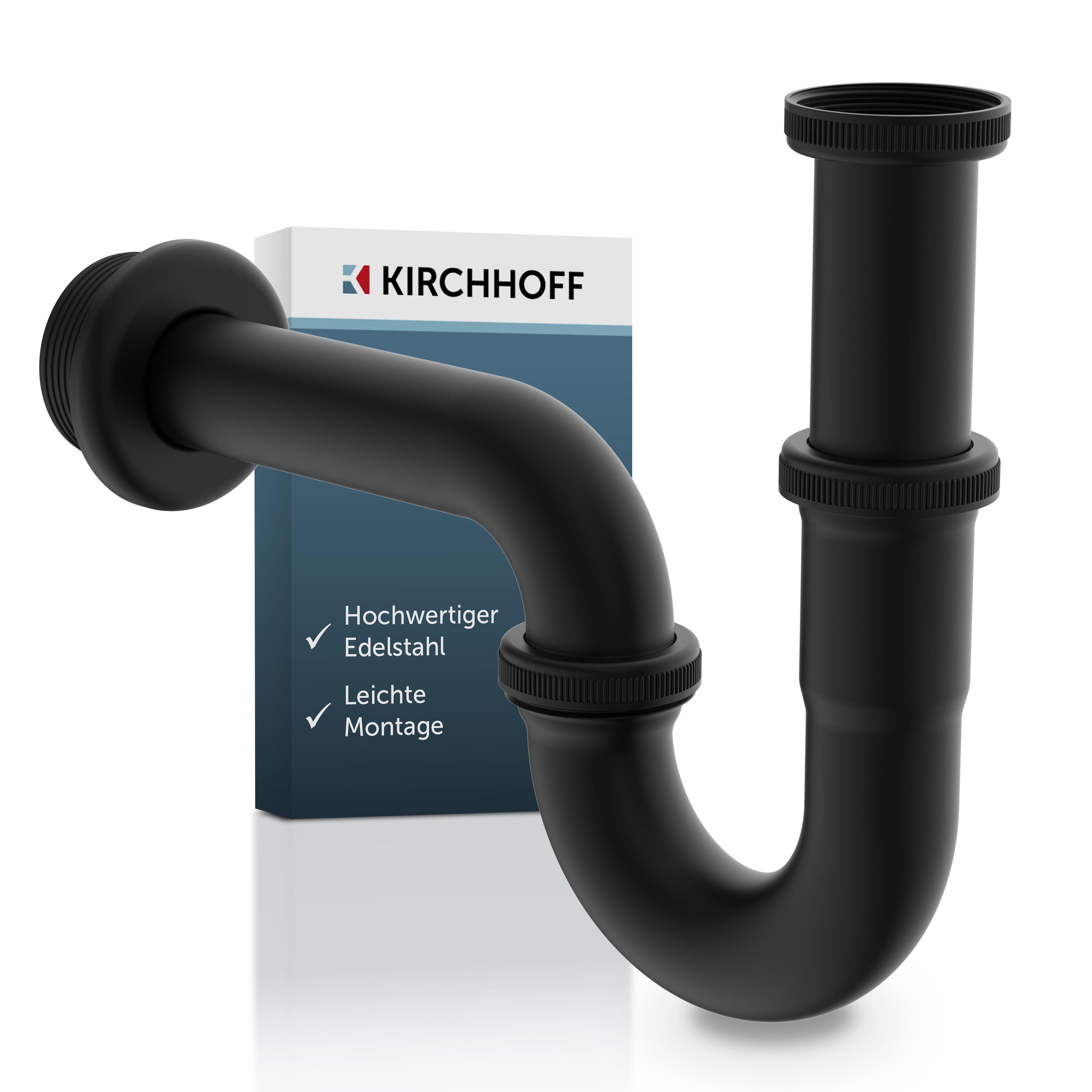 Kirchhoff Siphon Röhrensiphon, Chrom, 1 1/4" x 32 mm