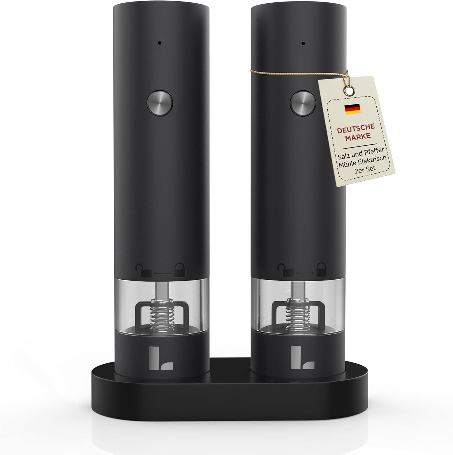 LUNARIA Salz-/Pfeffermühle Digitale Küchenwaage 15 kg – Präzise Lebensmittelwaage LCD Akku – Bild 3 von 5