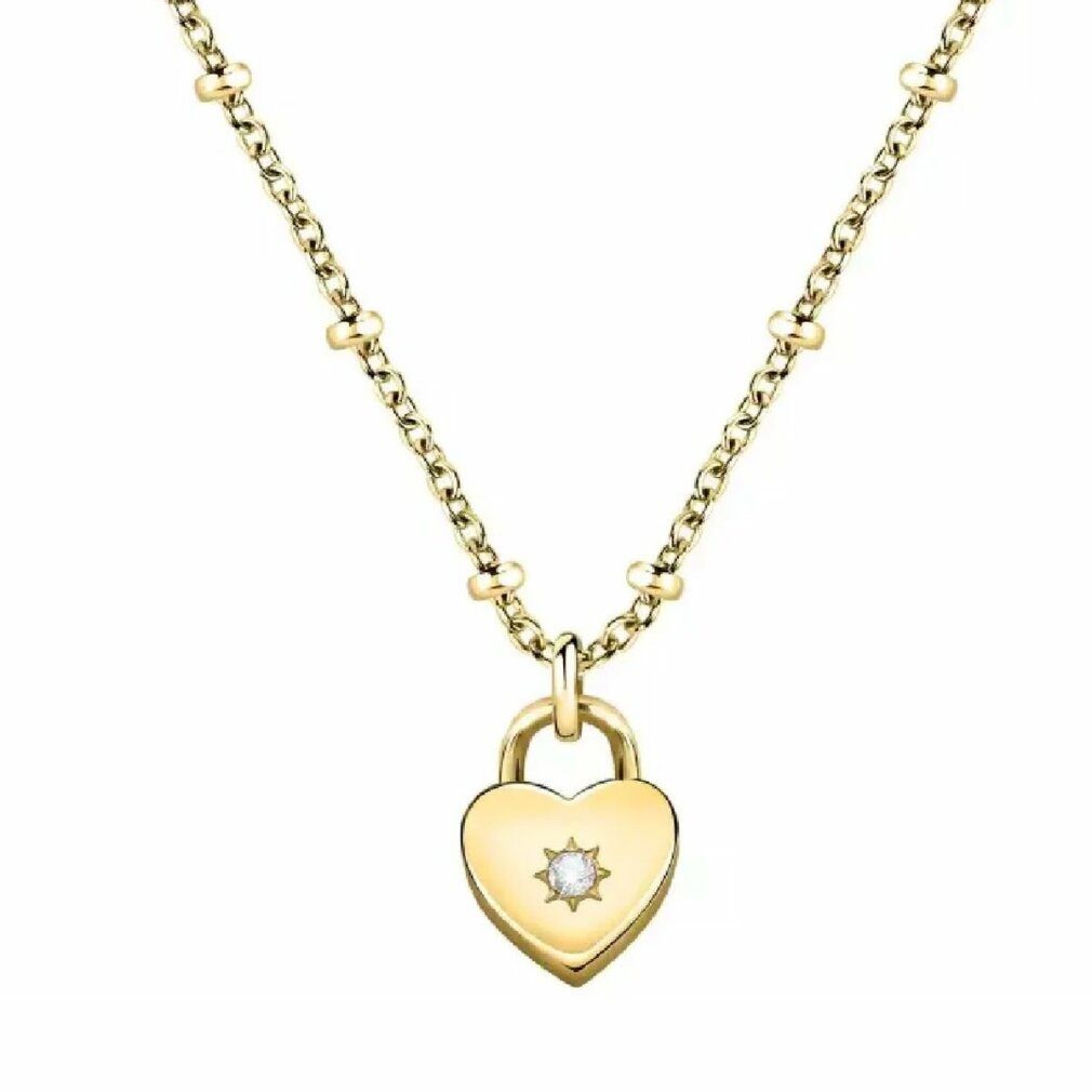 Kette mit Einhänger Charming gilded necklace with Abbraccio SAUB15 crystal