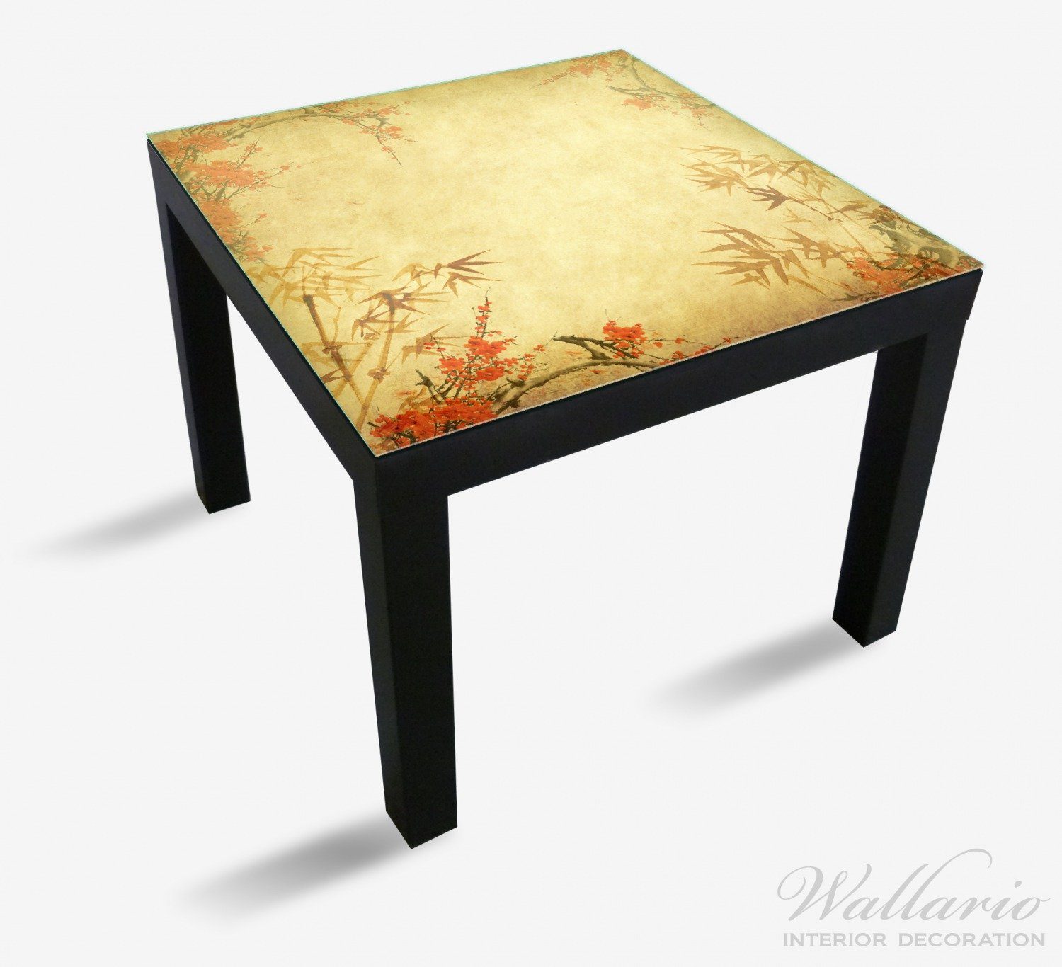 Wallario Herbststimmung Papyrus Tischplatte mit Tisch (1  Ikea geeignet Herbstmotiven Lack alter für St),