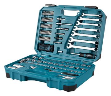 Makita Werkzeugset Werkzeug-Set, (Set, 120-St), Hochwertiger, robuster im Makita Design