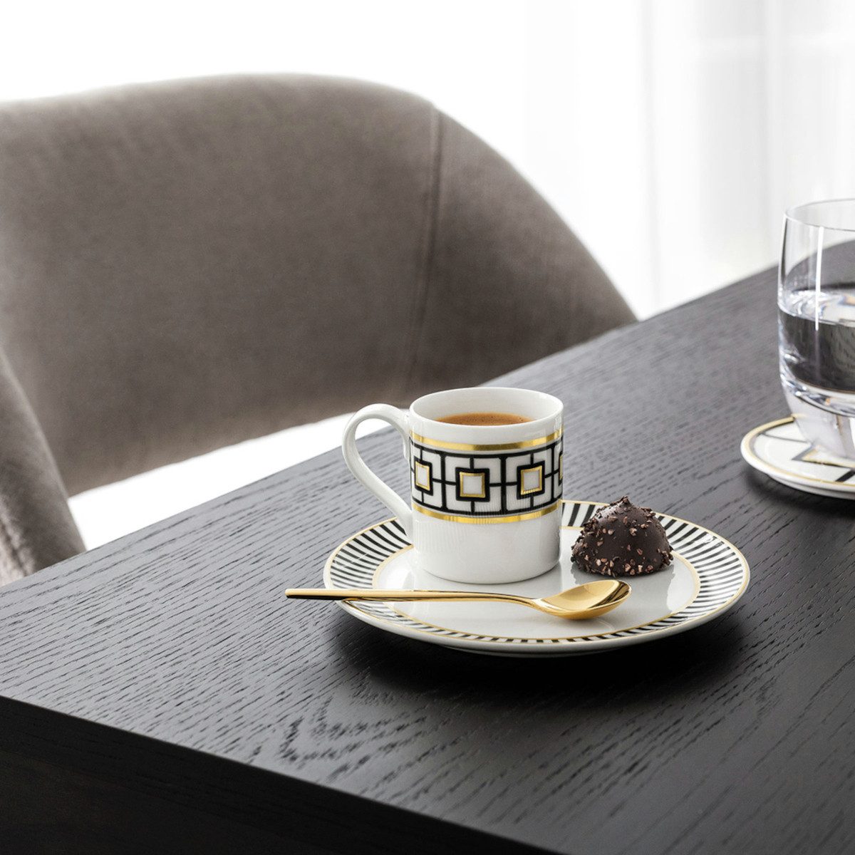 Villeroy & Boch Untertasse Signature Metrochic Mokka-/Espressountere 14,5 cm, MetroChic Mokka-/Espressountertasse