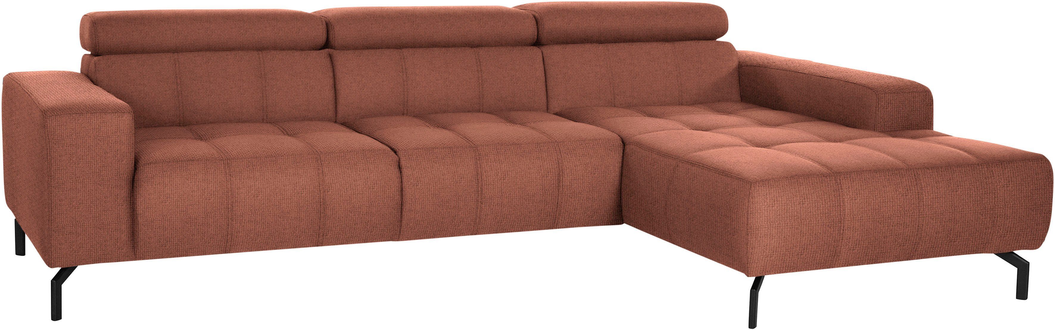 DOMO collection Ecksofa "Cunelli tolle Sitznähte als Designelement, fester günstig online kaufen
