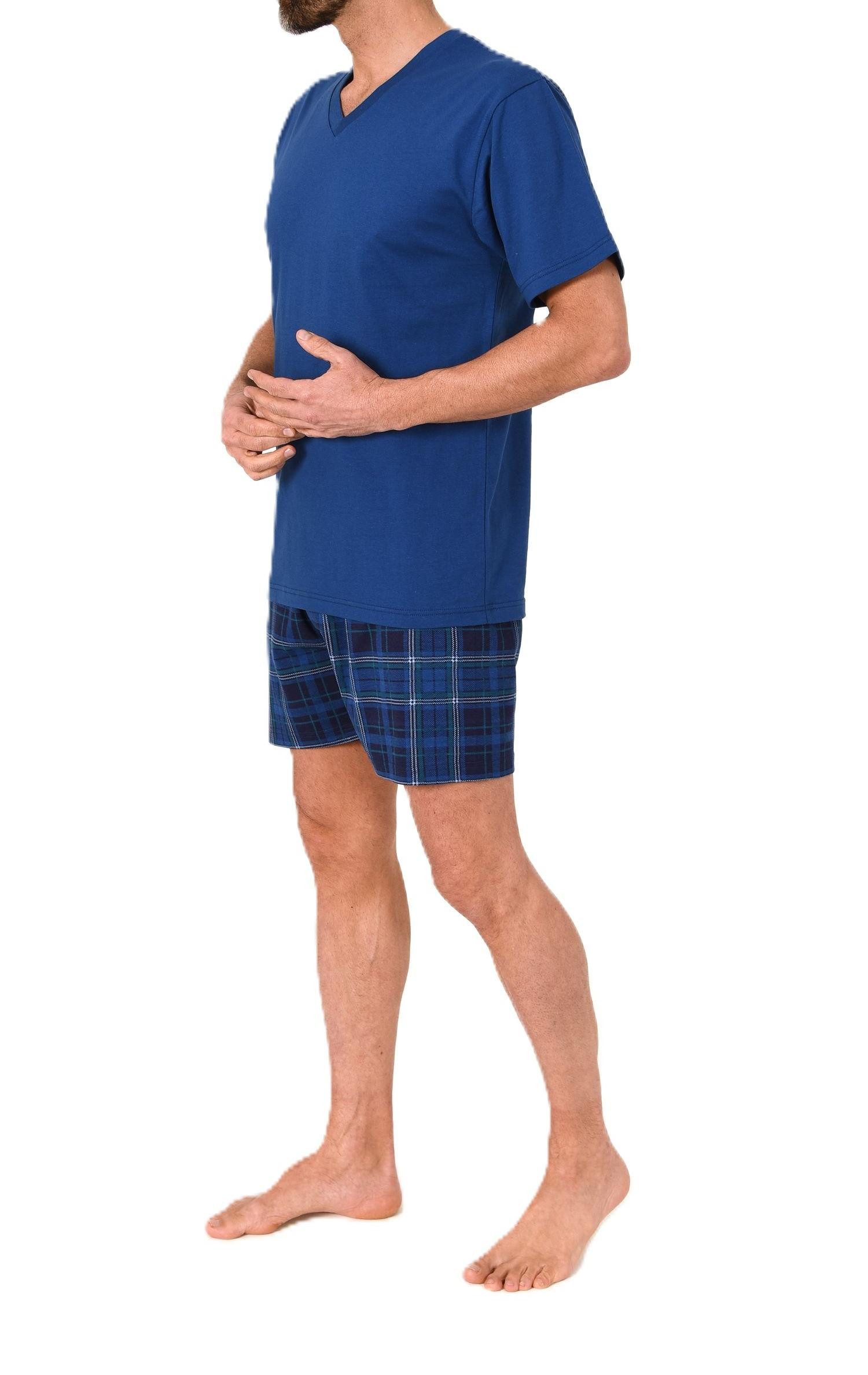 Normann Pyjama Normann Herren Schlafanzug kurzarm Shorty mit Jersey Pyjamah günstig online kaufen