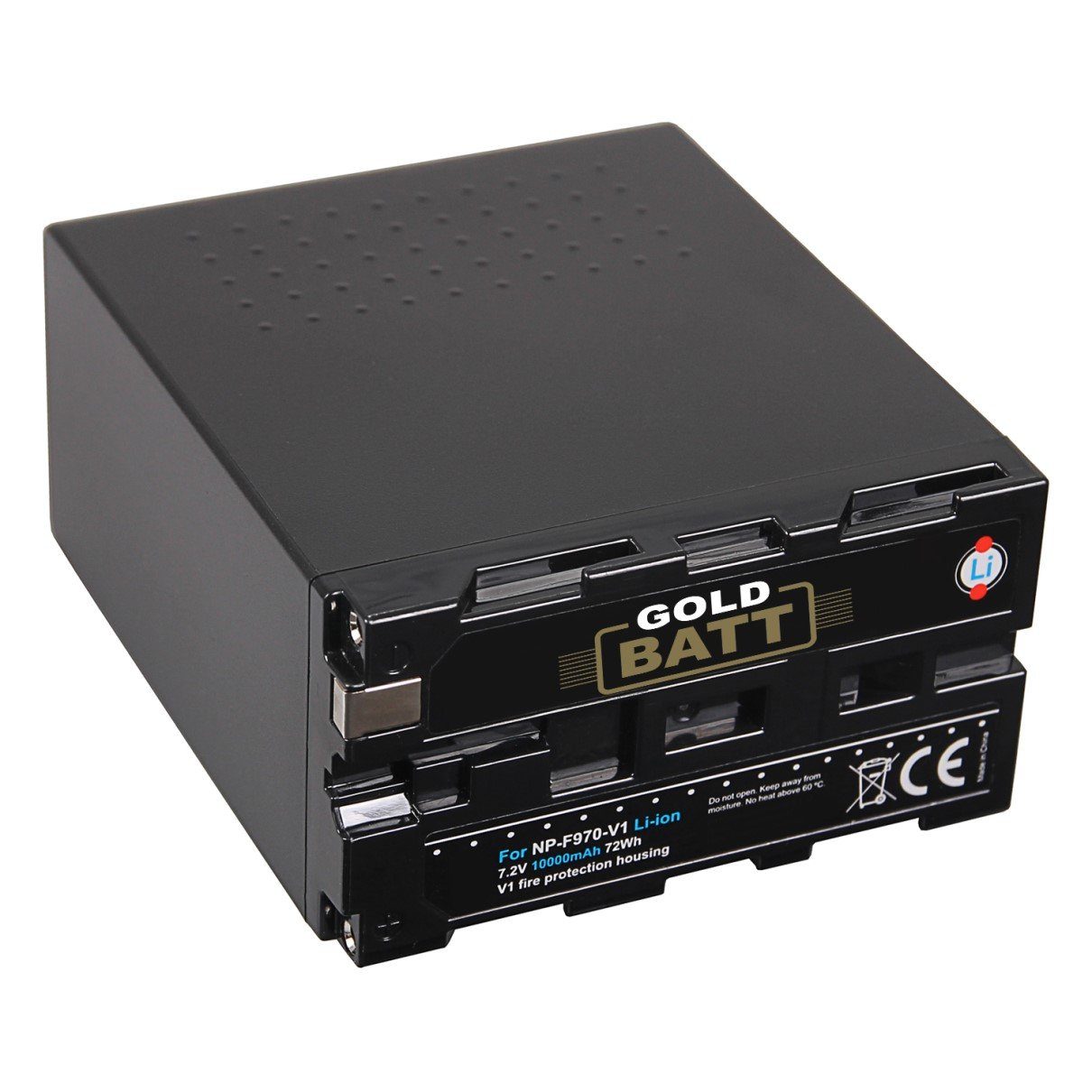 GOLDBATT Akku für Sony NP-F970 NP-F960 NP-F950 MVC-FD200 MVC-FD88 HDV Z1 GV-D800 DSR-PD170 Kamera-Akku Ersatzakku 10000 mAh (7,2 V, 1 St) | Akkus und PowerBanks