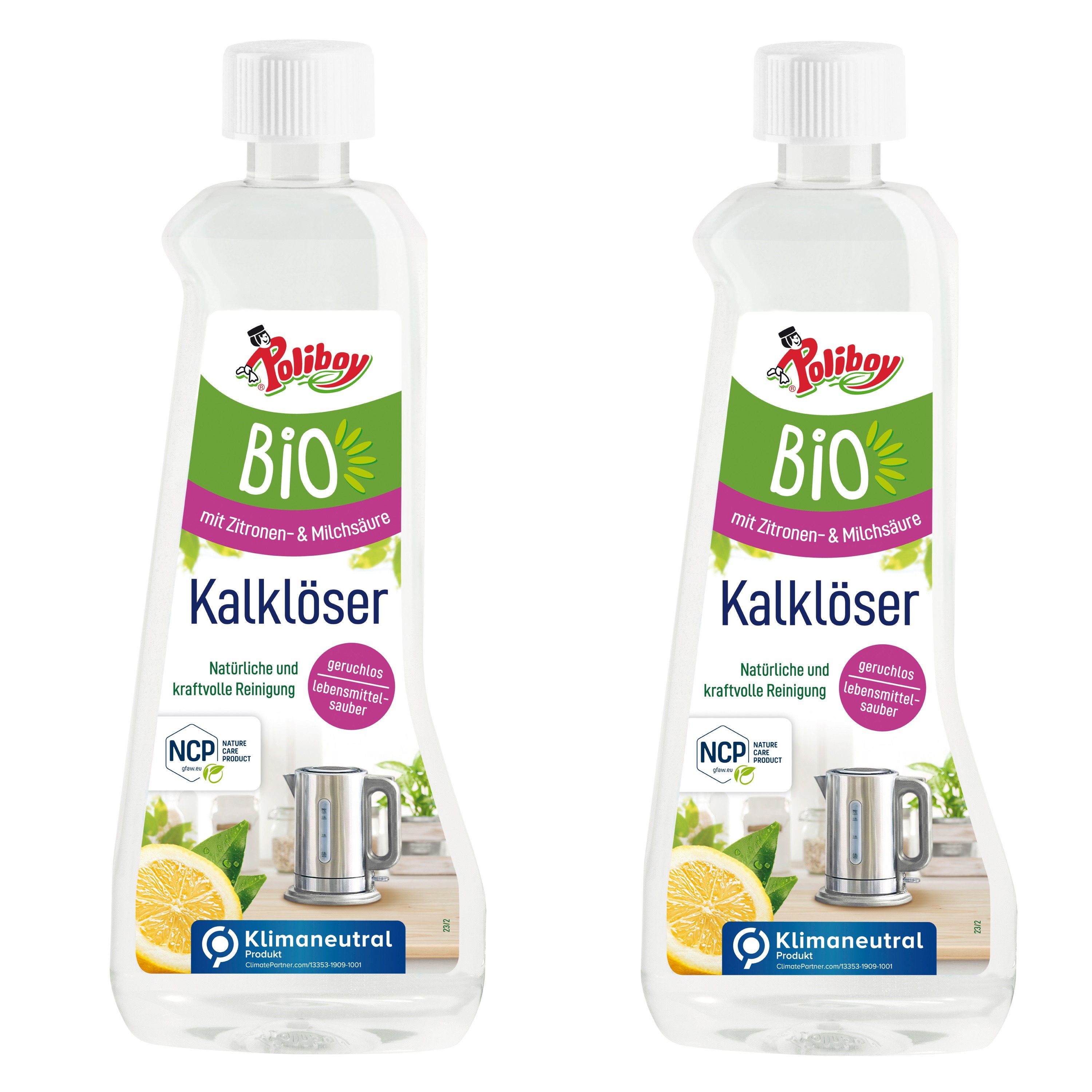 poliboy - 1 Liter - Bio Kalklöser (für ein hygienisches & natürliches Entkalken - Made in Germany)