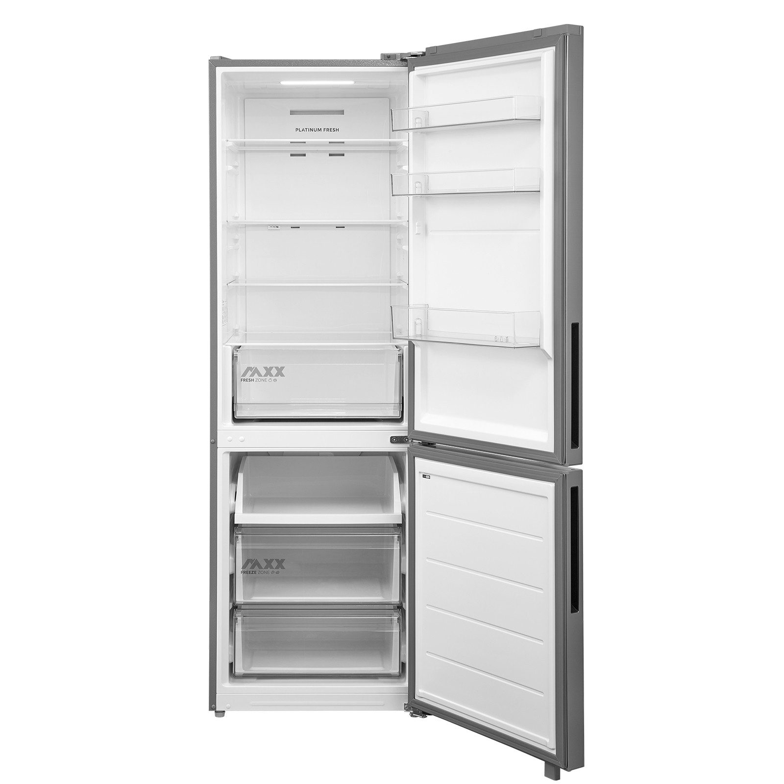 Midea Kühl-/Gefrierkombination SPACE MASTER MDRB548MME46, 186 cm hoch, 59,5 cm breit, Mehr Platz für Frische – mit extra viel Stauraum und NoFrost