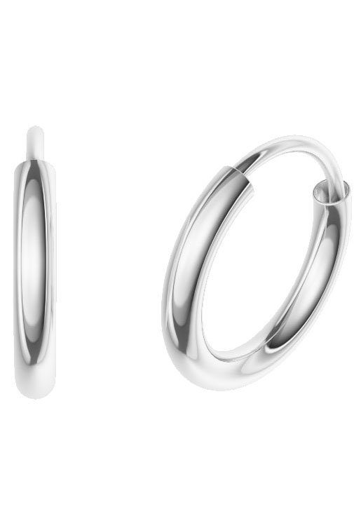 Firetti Paar Creolen Schmuck Geschenk Silber 925 2,0 mm breit, Made in Germany