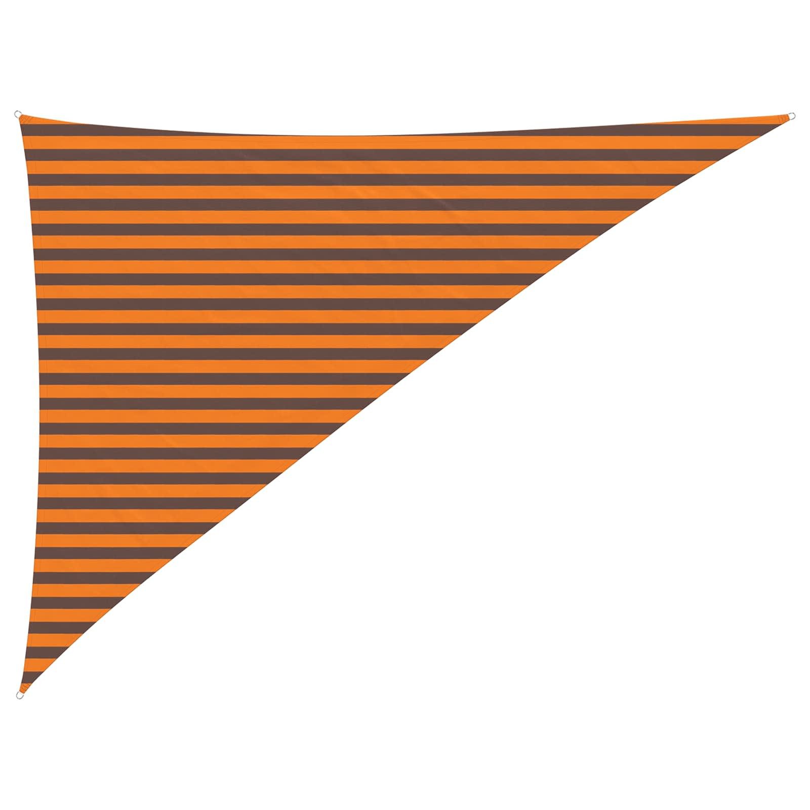 vidaXL Sonnensegel Sonnensegel Orange und Braun 3 x 4 x 5 m 100 % Polyester Oxford, (1-tlg)