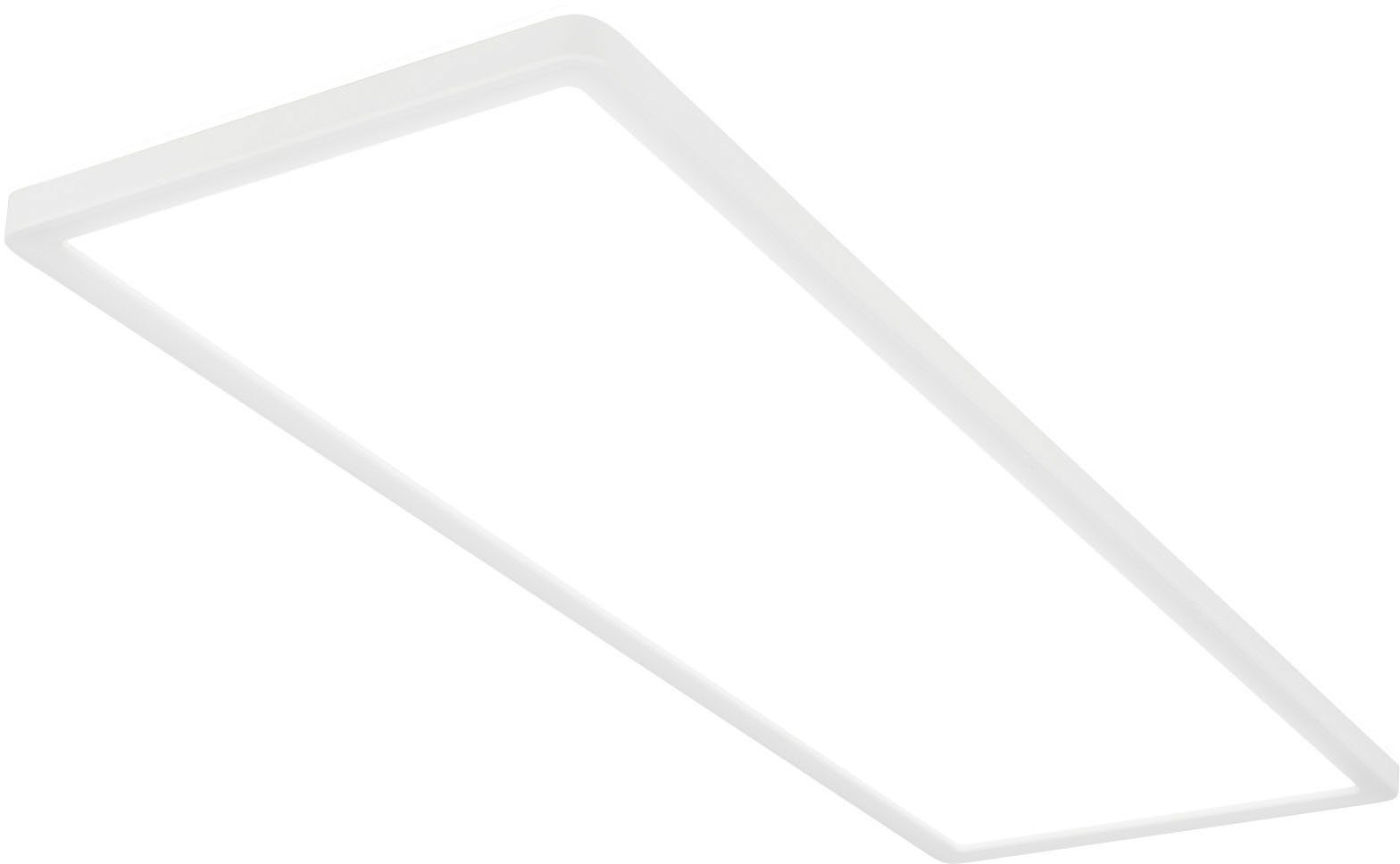 Briloner Leuchten LED Panel Küche 22W, LED 58x20x3cm, Schlafzimmer, Wohnzimmer, fest Neutralweiß, Deckenlampe, 7402416 integriert, Weiß, SLIM