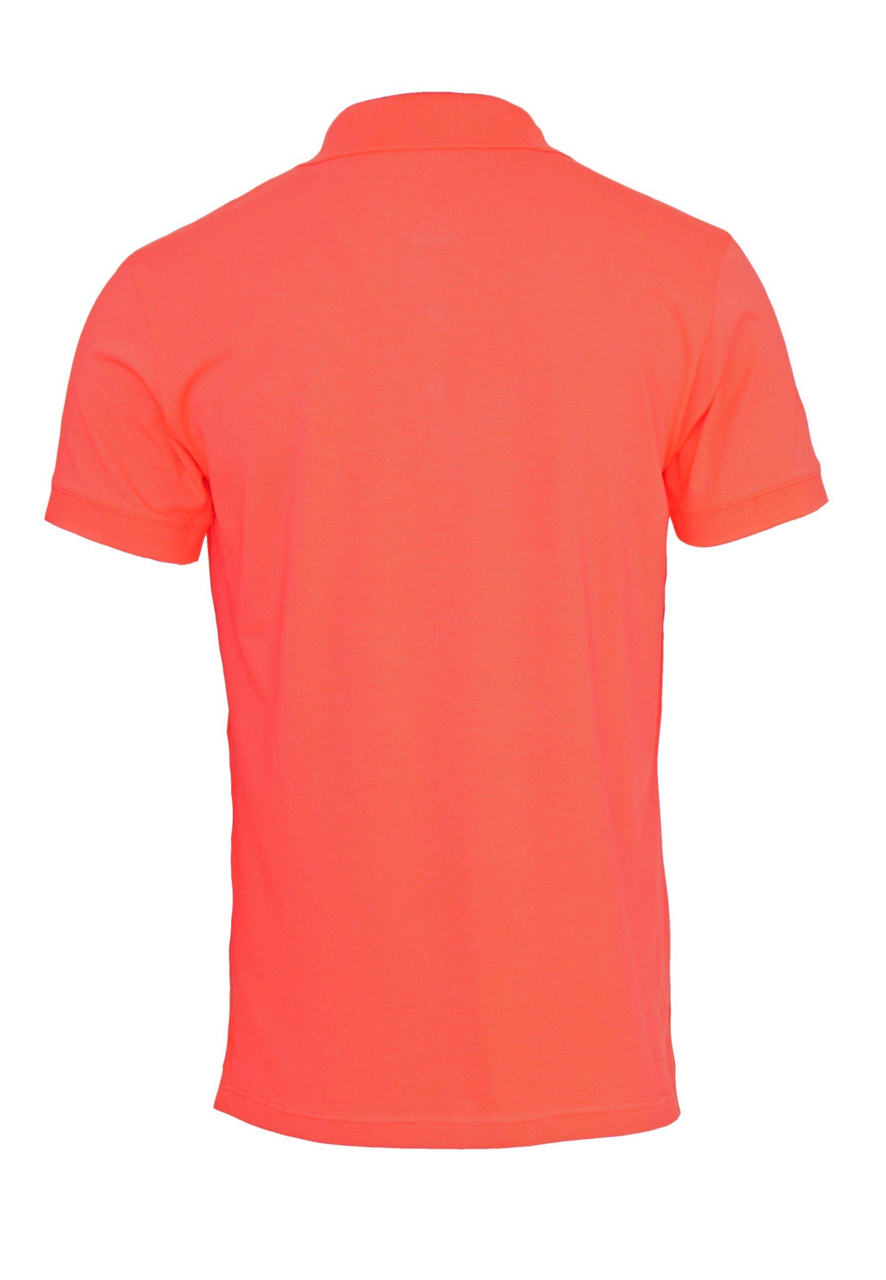 Emporio Armani Poloshirt Shirt Essential rot Poloshirt mit aus Baumwollstretch (1-tlg)