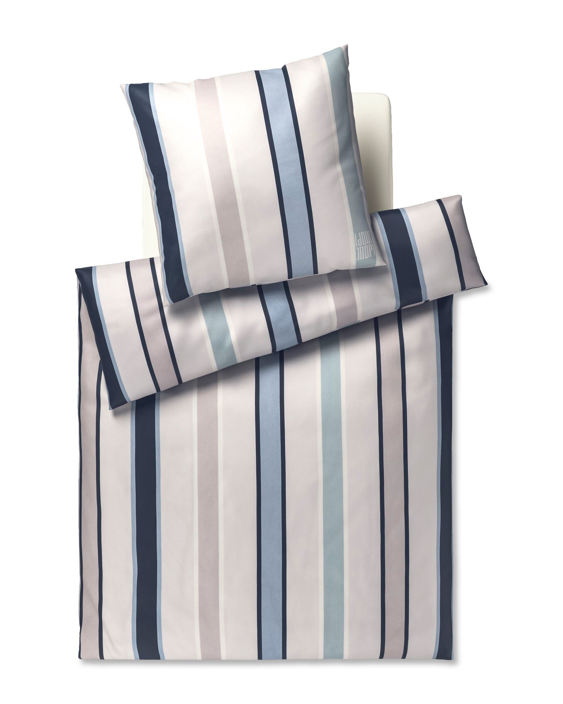 JOOP! Bettwäsche JOOP! LIVING - BANKS Garnitur, Textil, 2 teilig