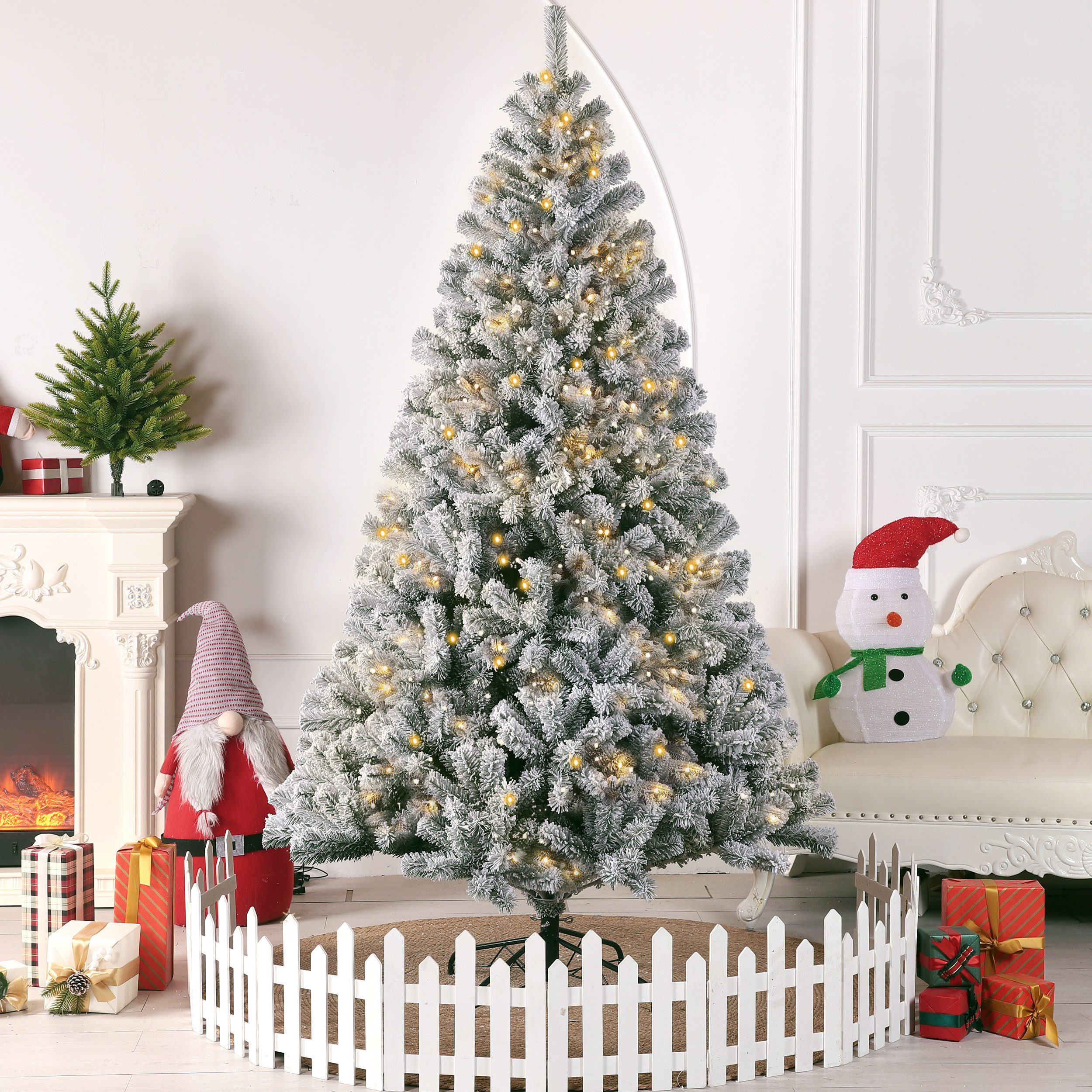 Vankel Künstlicher Weihnachtsbaum Tannenbaum mit beleuchtung, LED Christbau günstig online kaufen