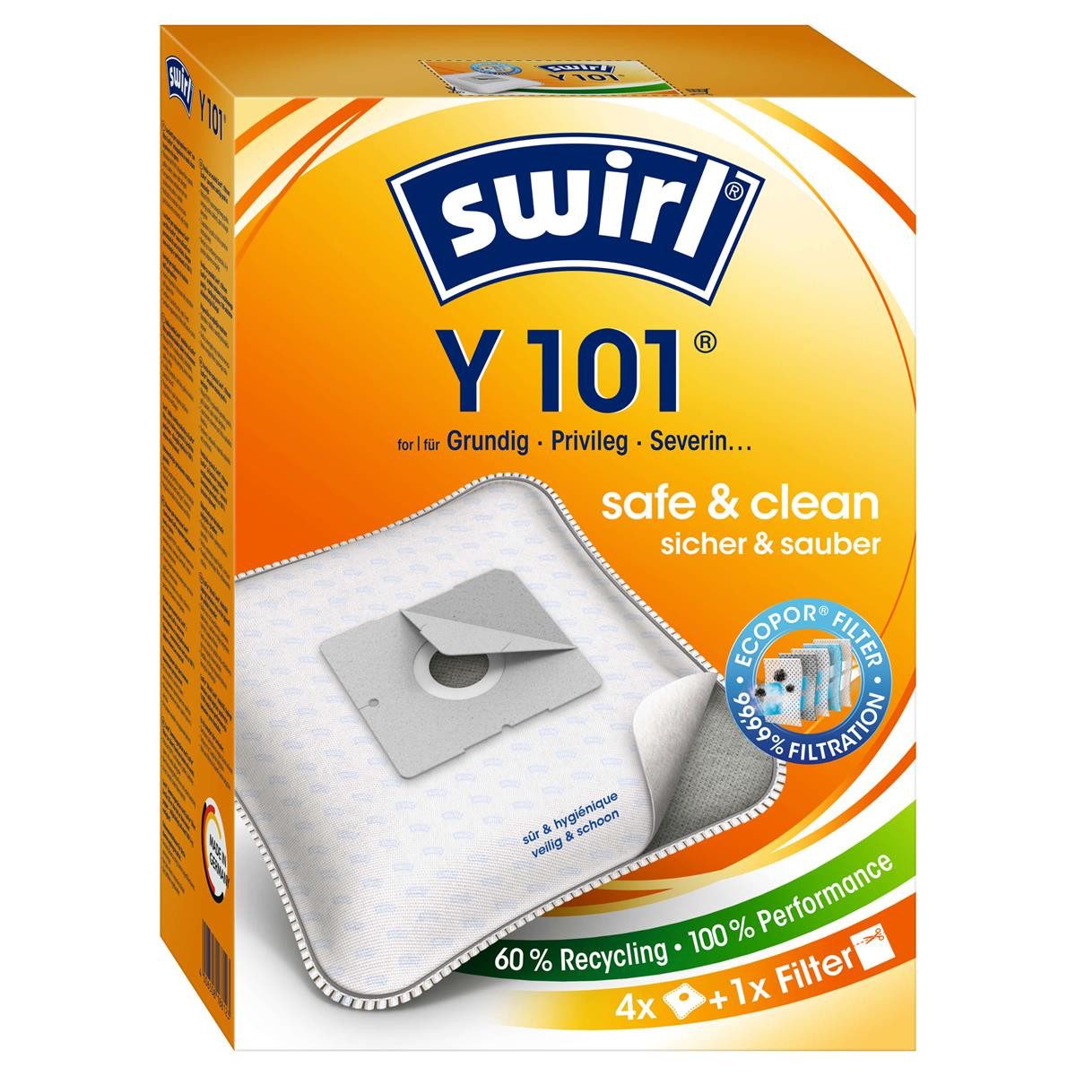 Swirl Пылесборники Swirl Y 101 MP Plus AirSpace Пылесборники Staubbeutel Microvlies