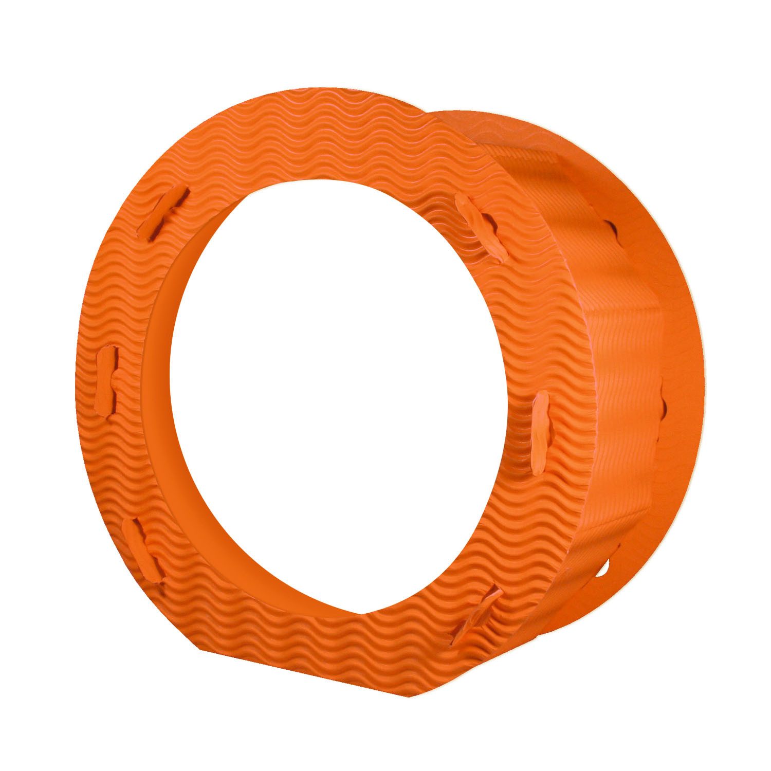 itenga Umzugslaterne itenga Laternen Rohling rund aus 3D-Wellpappe ORANGE