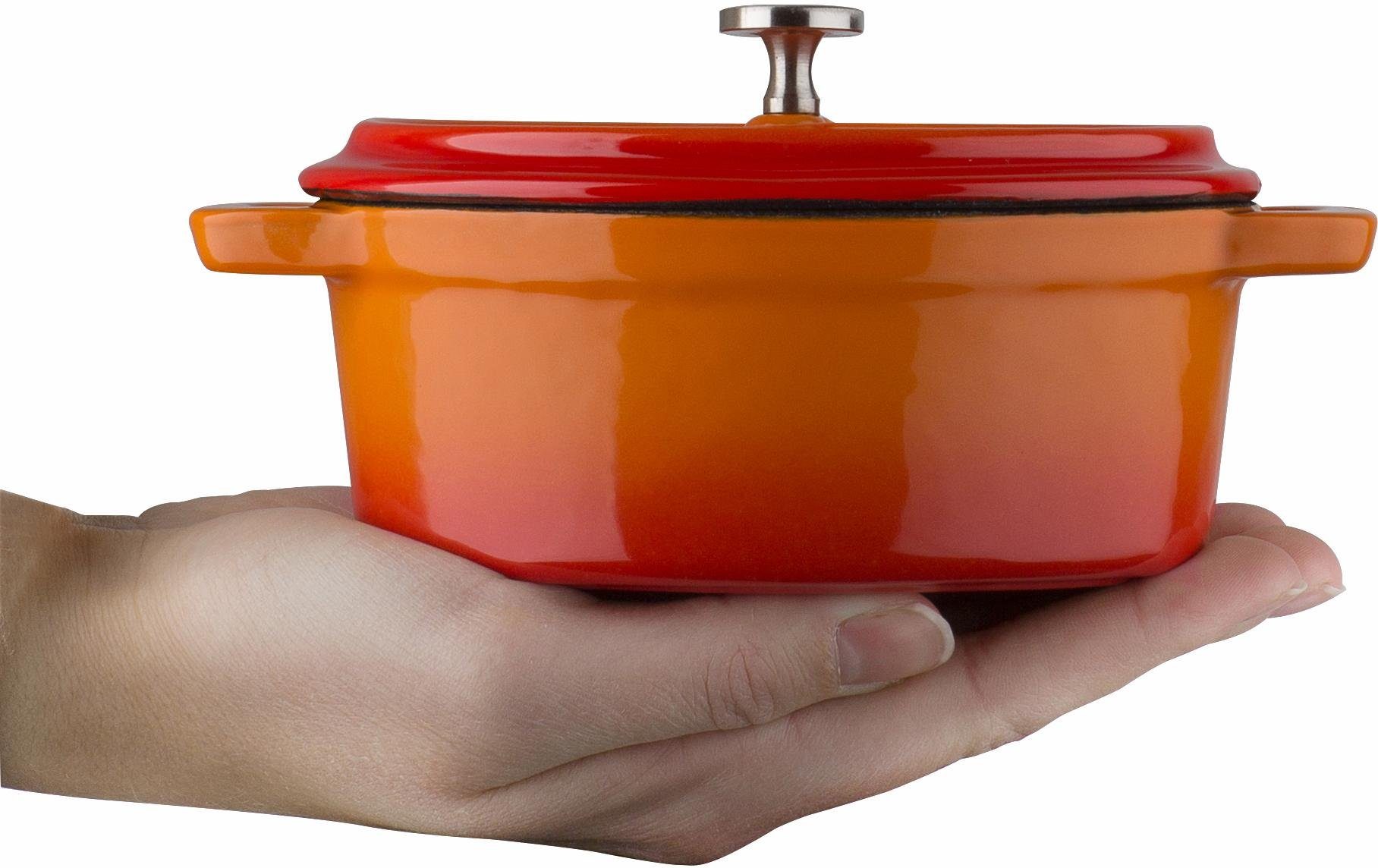 GSW Serviertopf Shadow, oval, Inkl. Schieferplatte, Gusseisen (1-tlg), Induktion, Ø ca. 9,5 cm