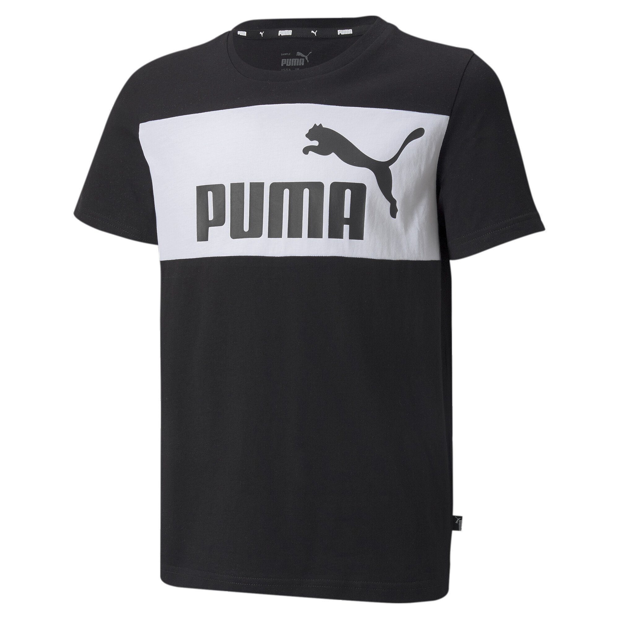 Essentials+ Xx Black Jugendliche in Blockfarben PUMA T-Shirt T-Shirt