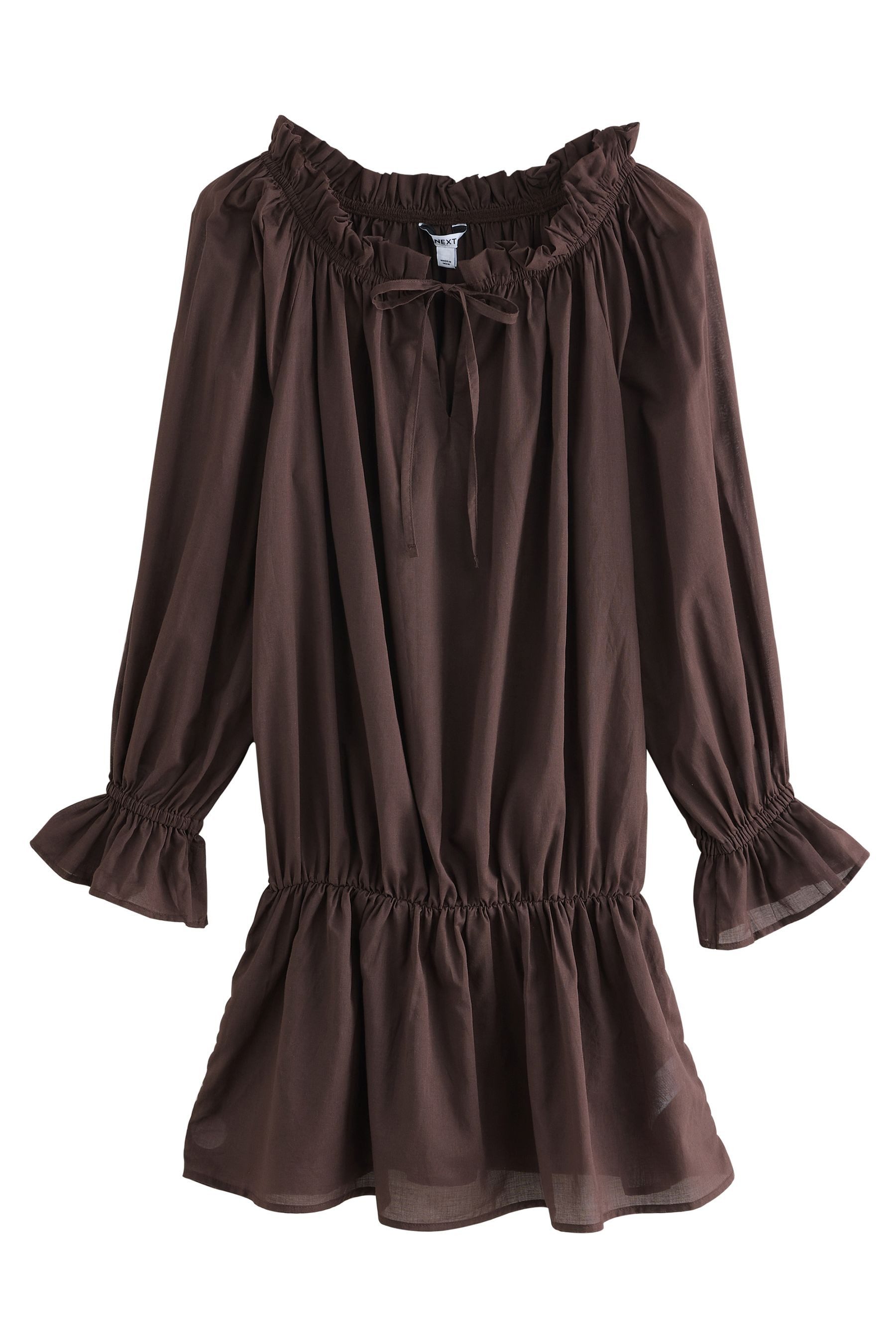 Next Strandkleid Schulterfreies Blouson-Minikleid (1-tlg) günstig online kaufen