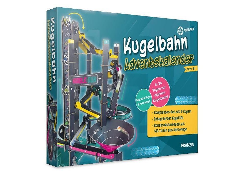 Franzis Adventskalender Kugelbahn Adventskalender, 24 Teile günstig online kaufen