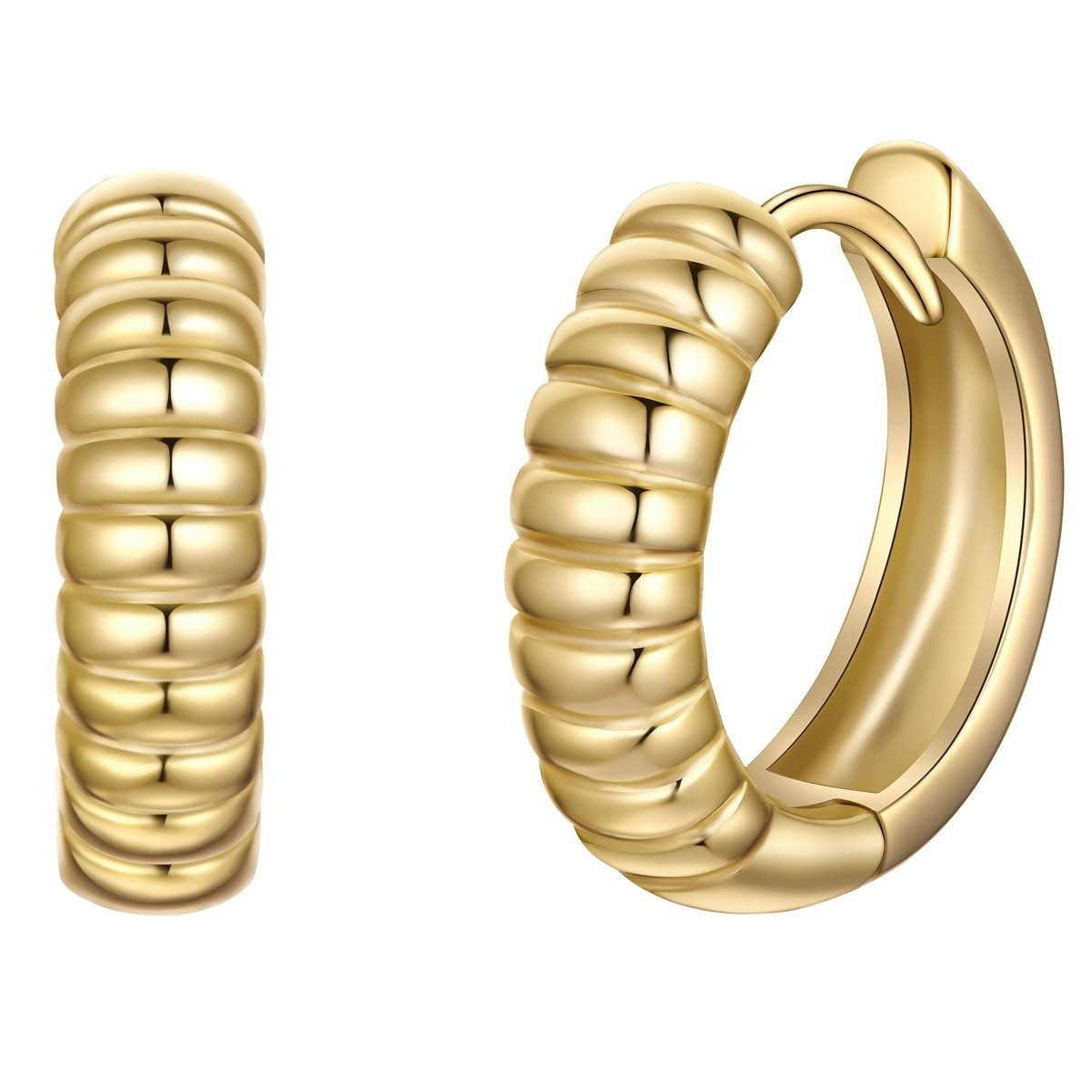 Paar Creolen gelbgold