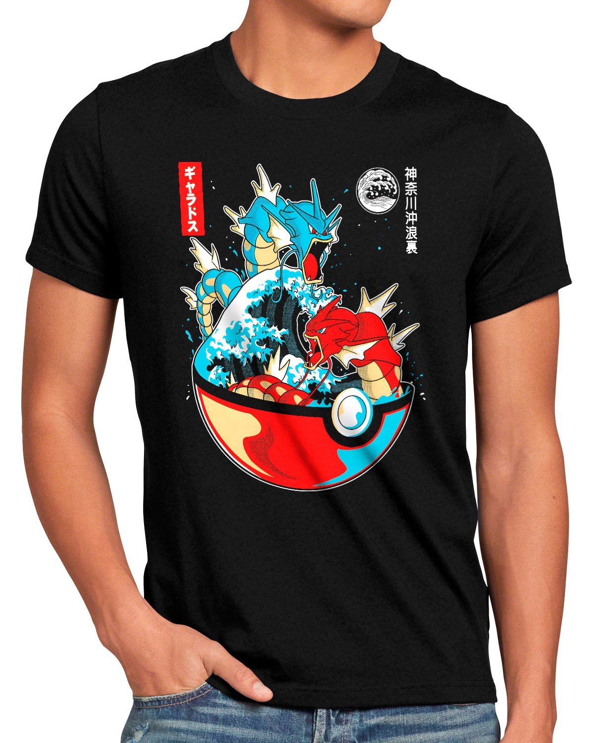 style3 Print-Shirt game pokemon amiibo planet go boy ball pikachu