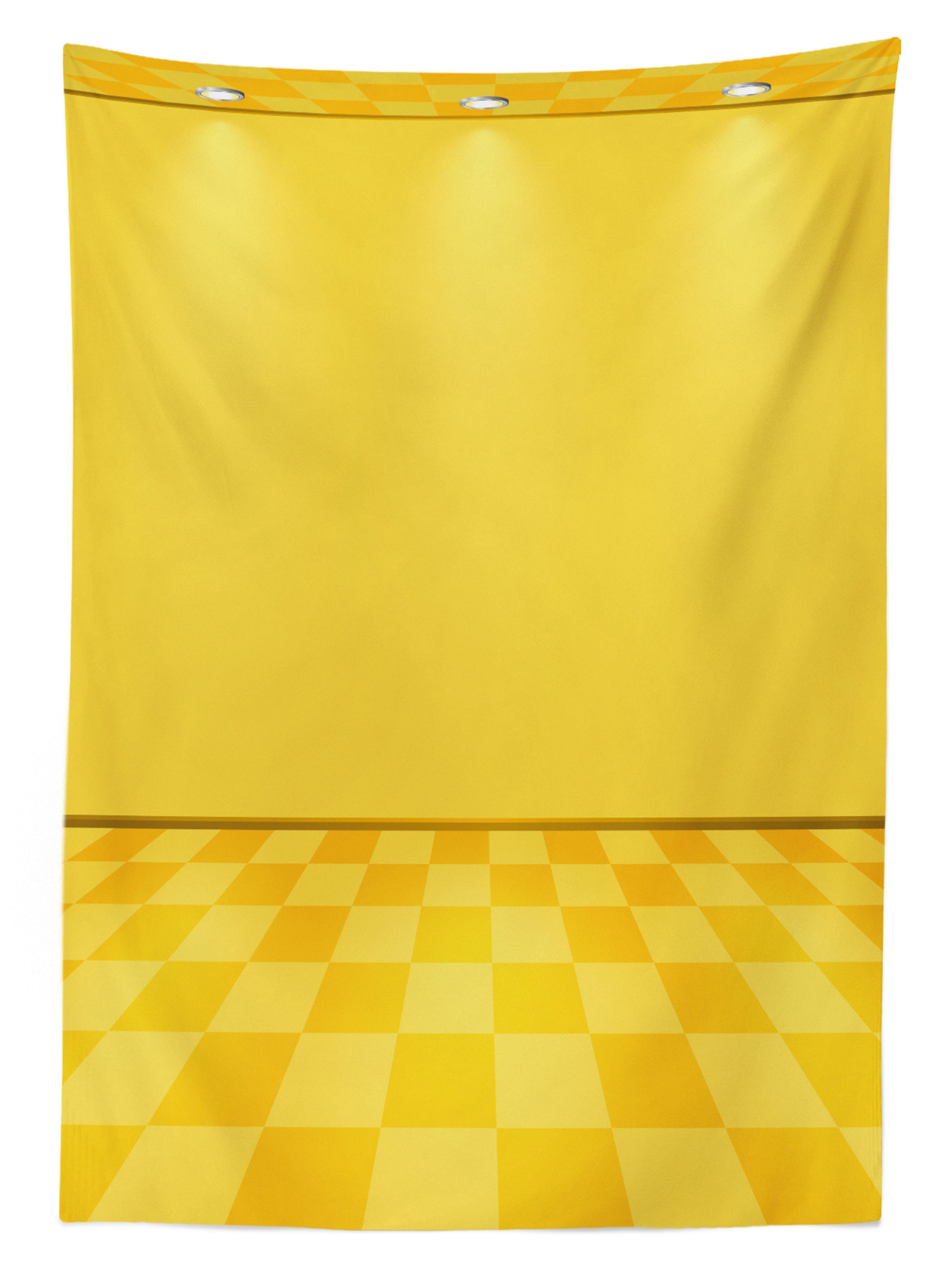 Lemon Klare Chess Farben, Außen Modern den Yellow Für Abakuhaus Farbfest Waschbar geeignet Bereich Tischdecke