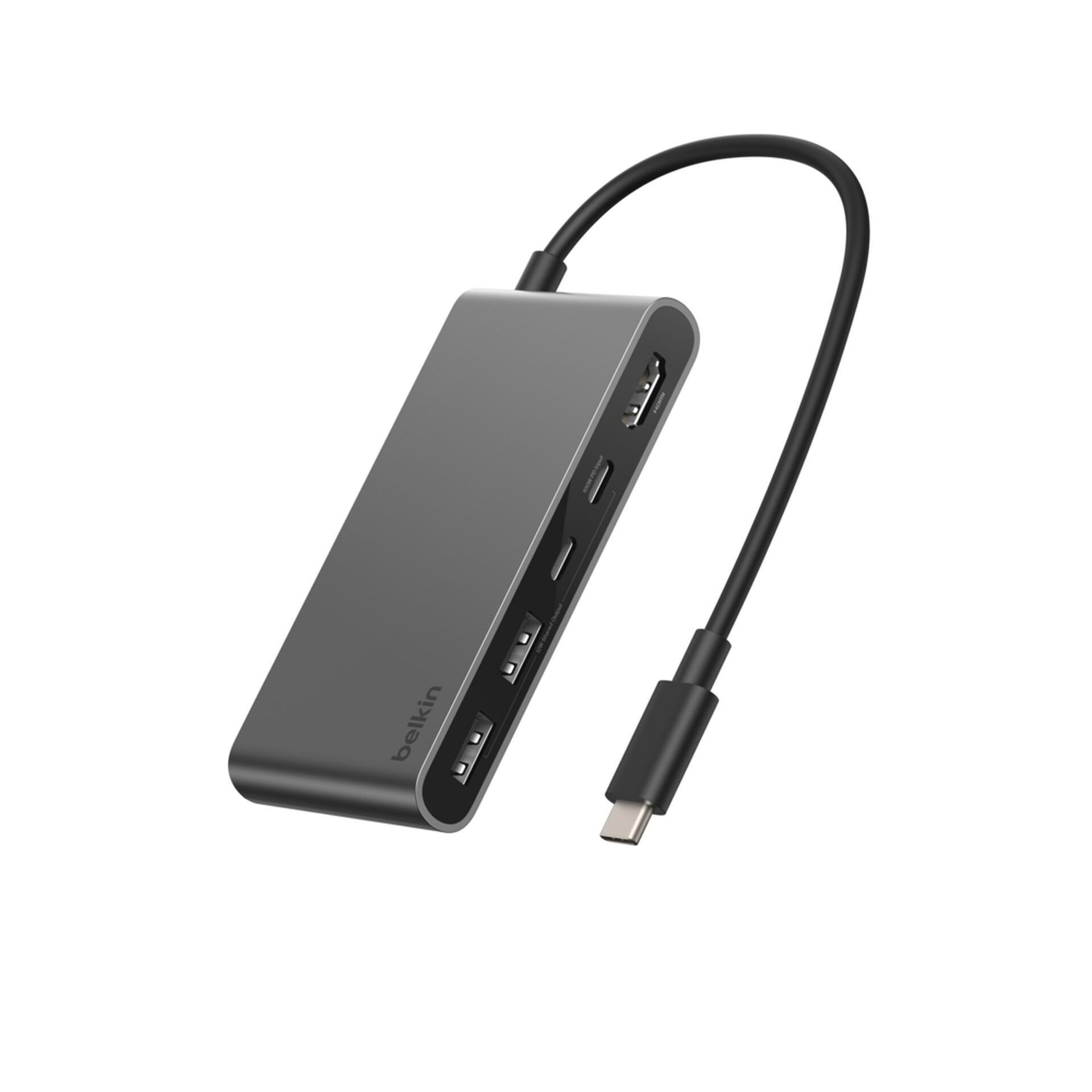 Belkin Laptop-Dockingstation Connect 5-Port-USB-C-Hub mit zwei USB-C-Anschlüssen