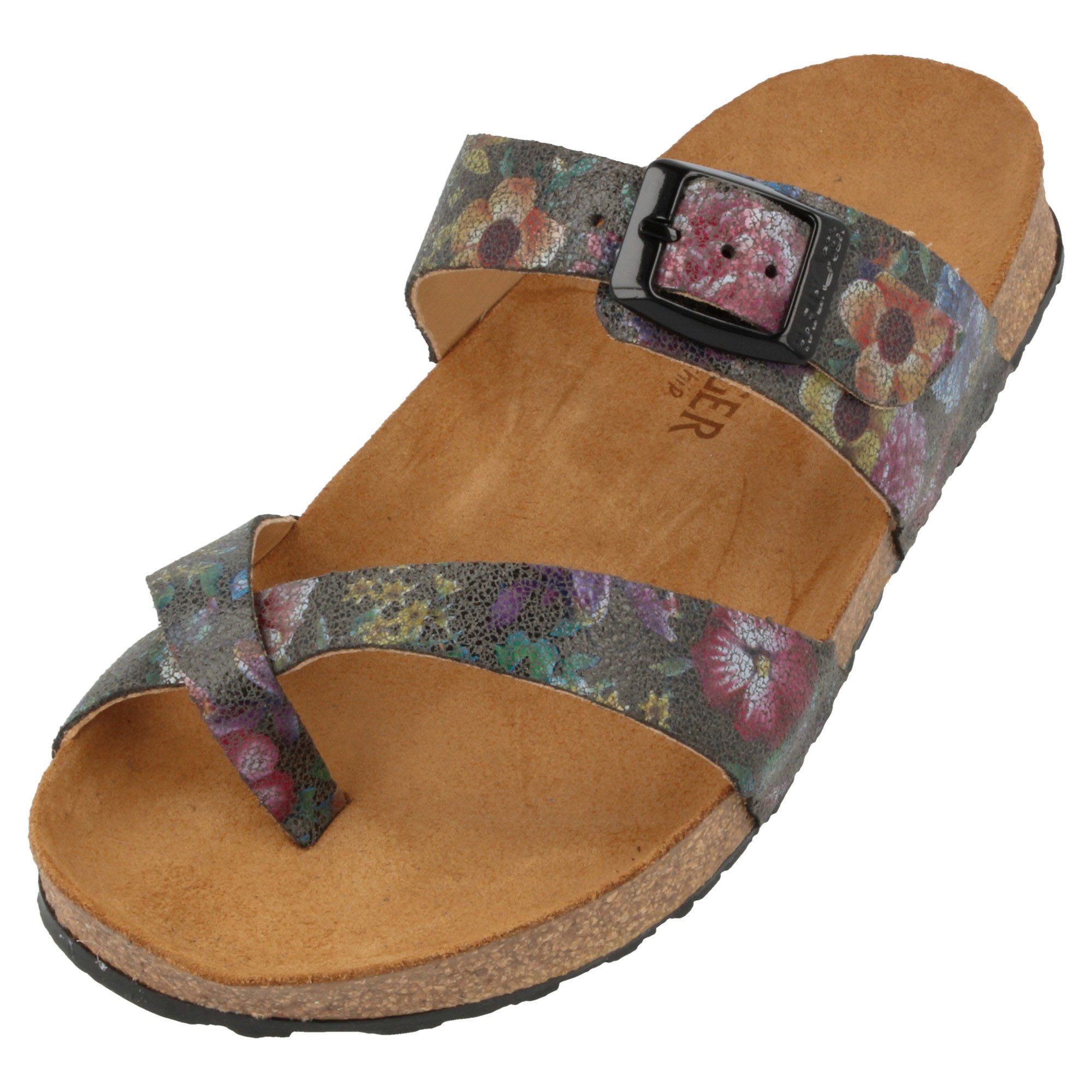 Haflinger Bio Juno Sommer Sandale Hausschuh Unisex Hausschuh