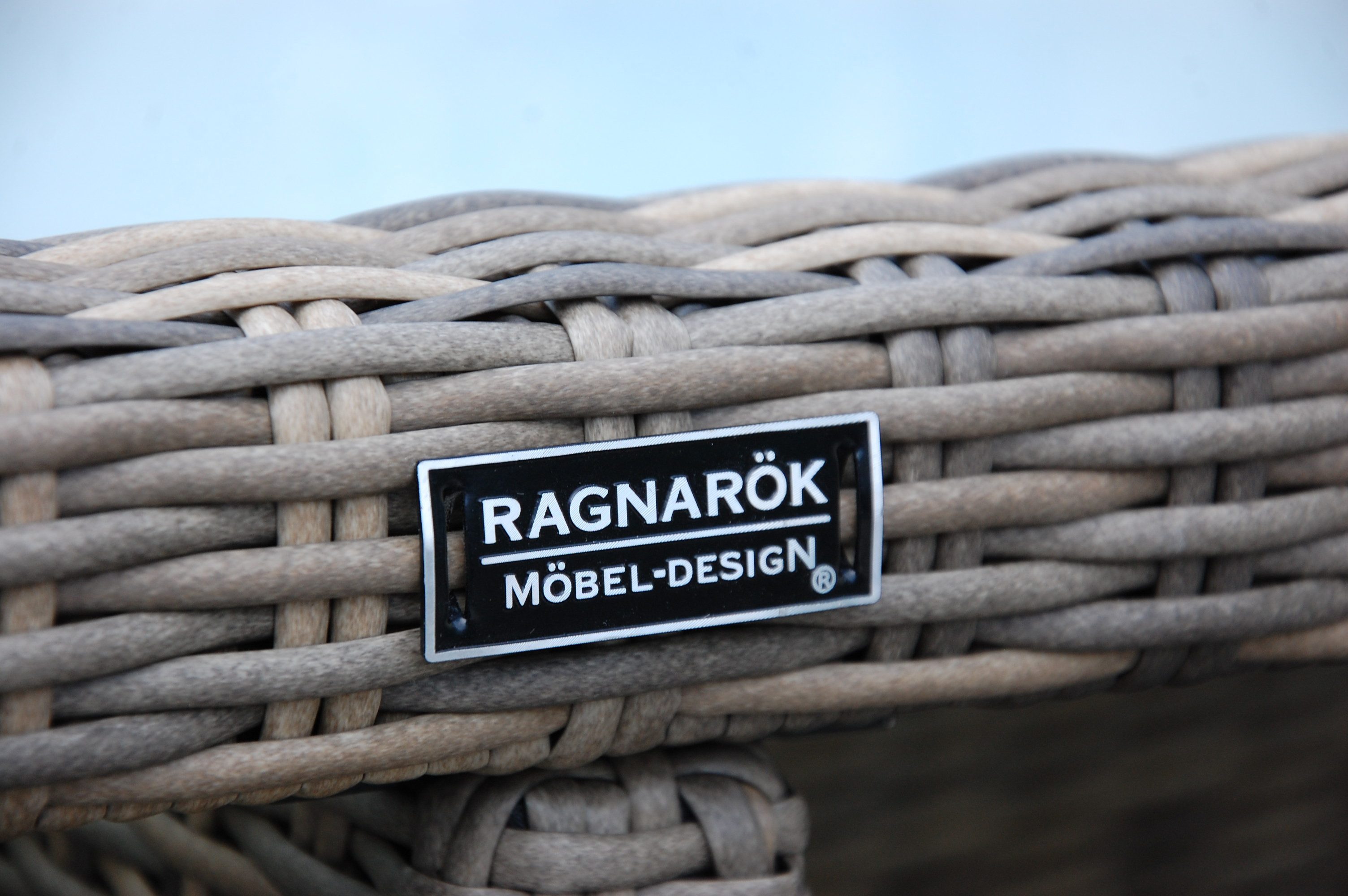 Ragnarök Möbel-Design Garten-Essgruppe Esstisch Set Heimdall 4+4, (Set, Polyrattan, Alu, Würfelsystem), Rückenlehnen sind klappbar