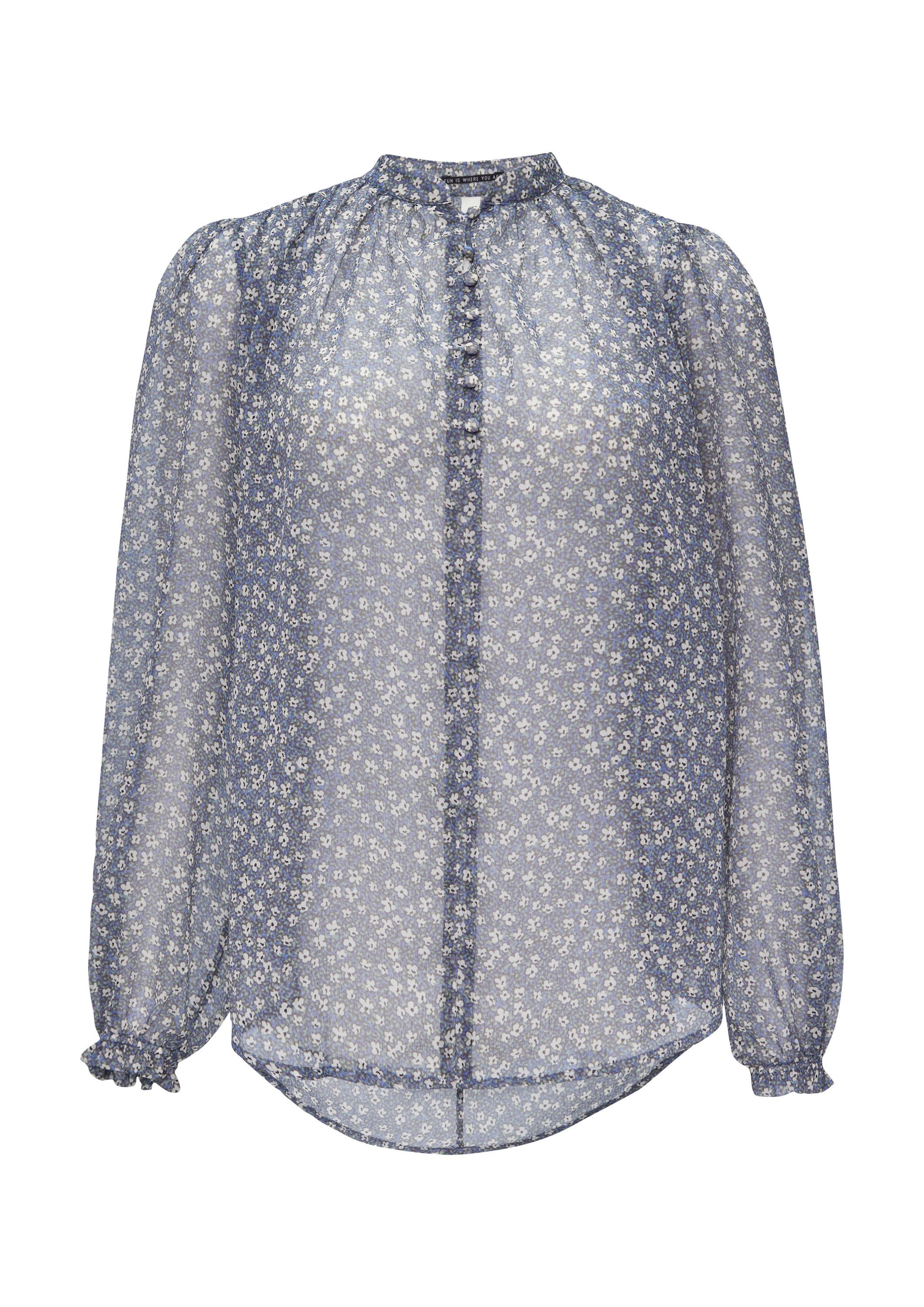 QS Langarmbluse Bluse Leicht transparente Chiffonbluse günstig online kaufen