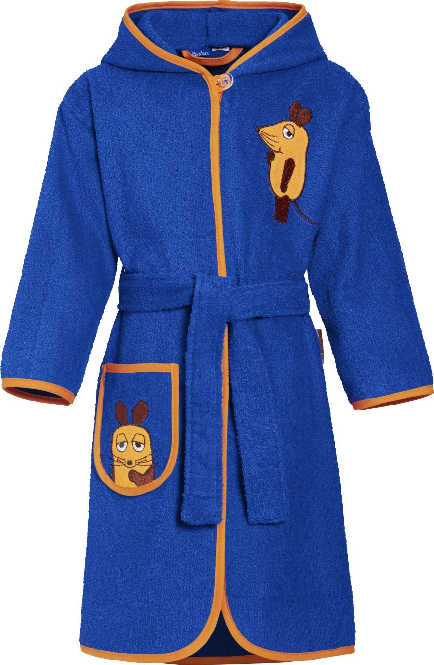 Playshoes Kinderbademantel Frottee-Bademantel DIE MAUS