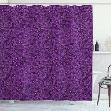 Abakuhaus Duschvorhang Moderner Digitaldruck mit 12 Haken auf Stoff Wasser Resistent Breite 175 cm, Höhe 180 cm, Blumen Blooming Lilac Zusammensetzung