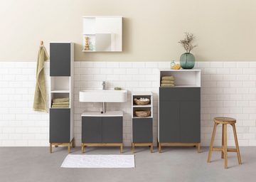 andas Badezimmerspiegelschrank Stian mit Spiegeltür und Push-to-open Funktion, Breite 60 cm, Höhe 53 cm