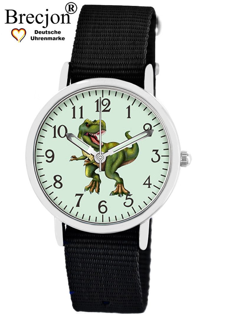 Brecjon Quarzuhr Kinder Armbanduhr Dino Glow Wechselarmband 5ATM, Mix und Match Design - kostenloser Versand
