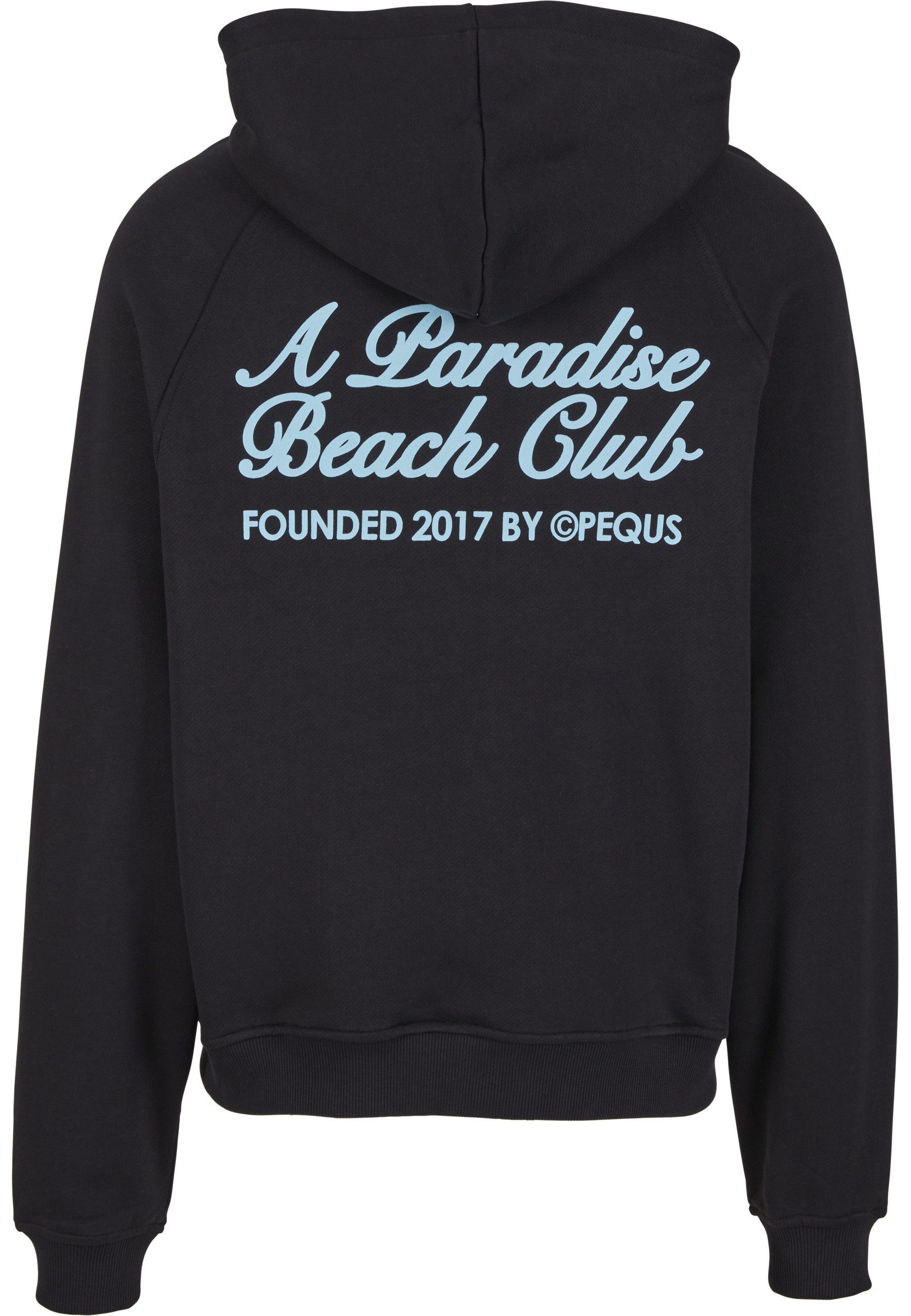 PEQUS Sweatjacke PEQUS PEQUS A Paradise Beach Club Back Logo Zip-Hoodie