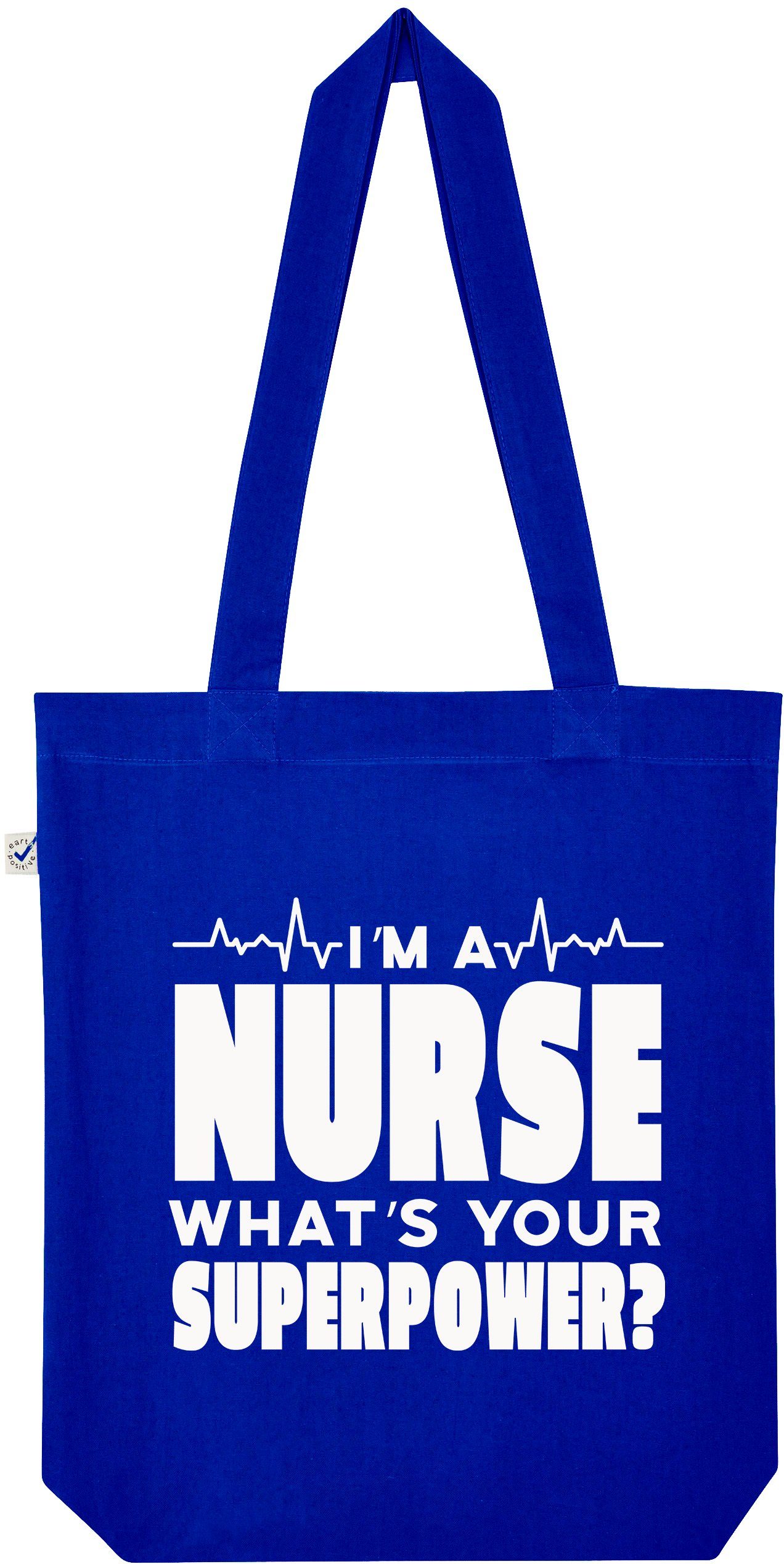 Youth Designz Tragetasche "I´m A Nurse, What´s Your Superpower" Jutebeutel Tasche Lange Henkel, mit lustigem Print