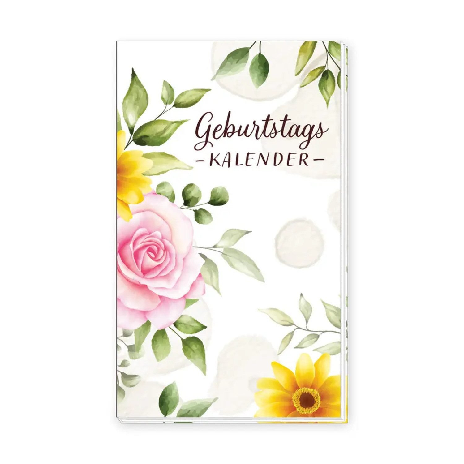Trötsch Verlag Geburtstagskalender Trötsch Taschenkalender Geburtstagskalender Blumen