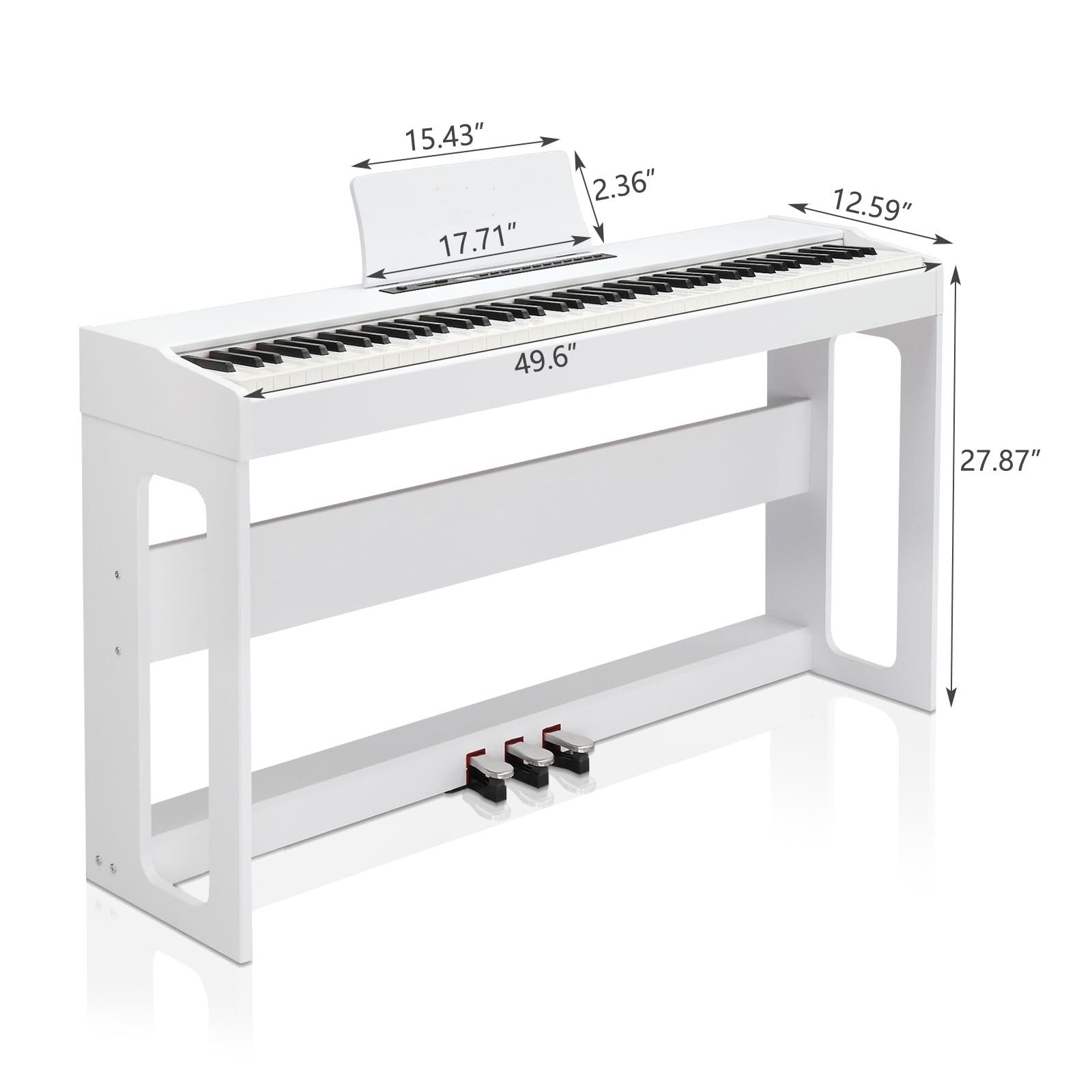 Digitalpiano GDP-104 E Piano 88 Tasten, vollgewichtete Tastaturen, Dual Bluetooth