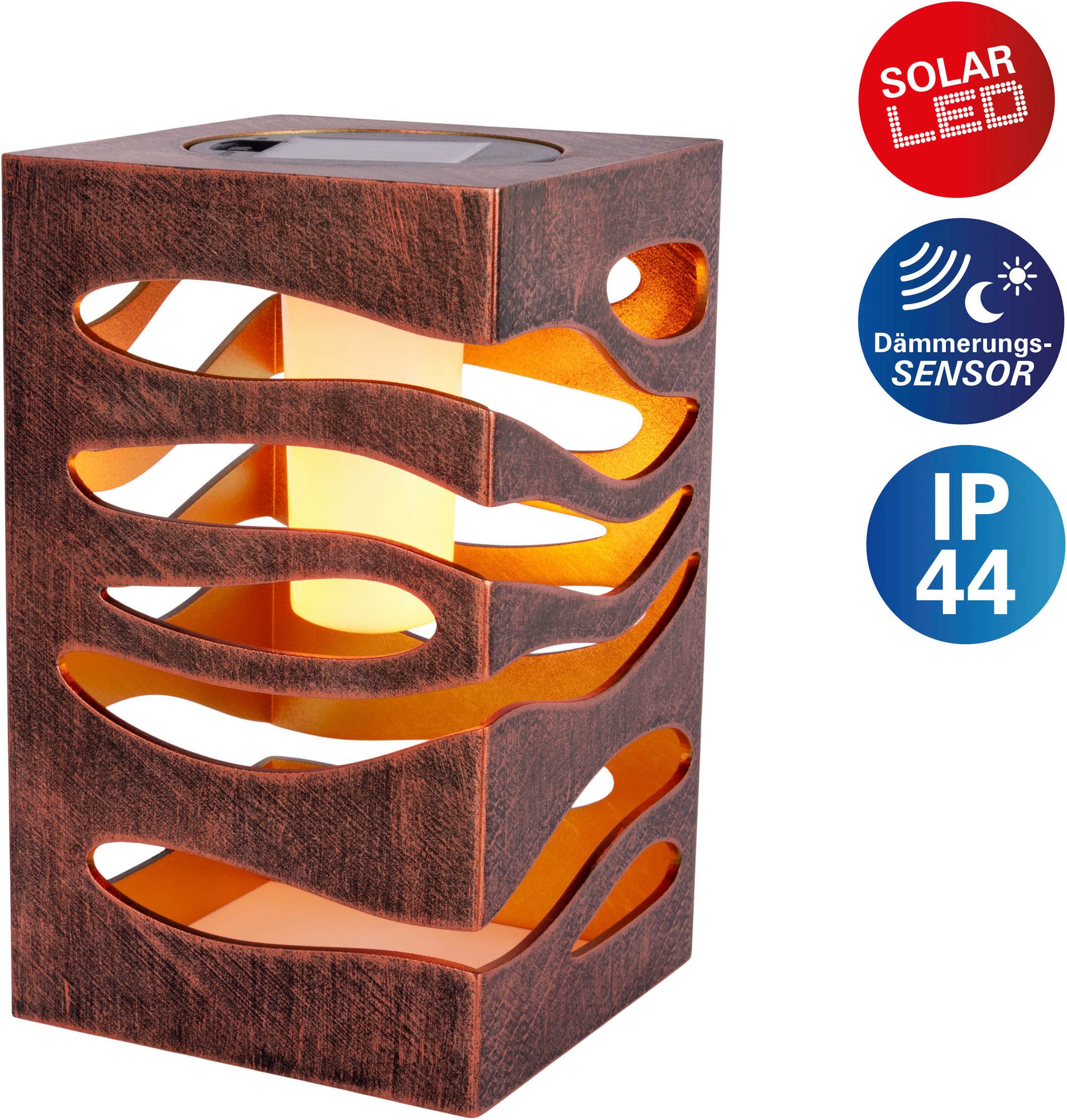 näve LED Solarleuchte Hilda, Tageslichtsensor, LED fest integriert, Warmwei günstig online kaufen