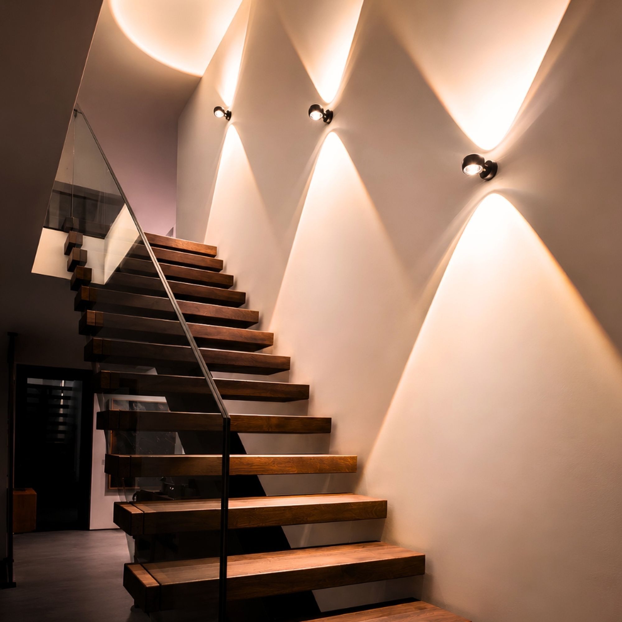 s.luce Wandleuchte LED Wandleuchte Beam modern Up & Down Schwarz